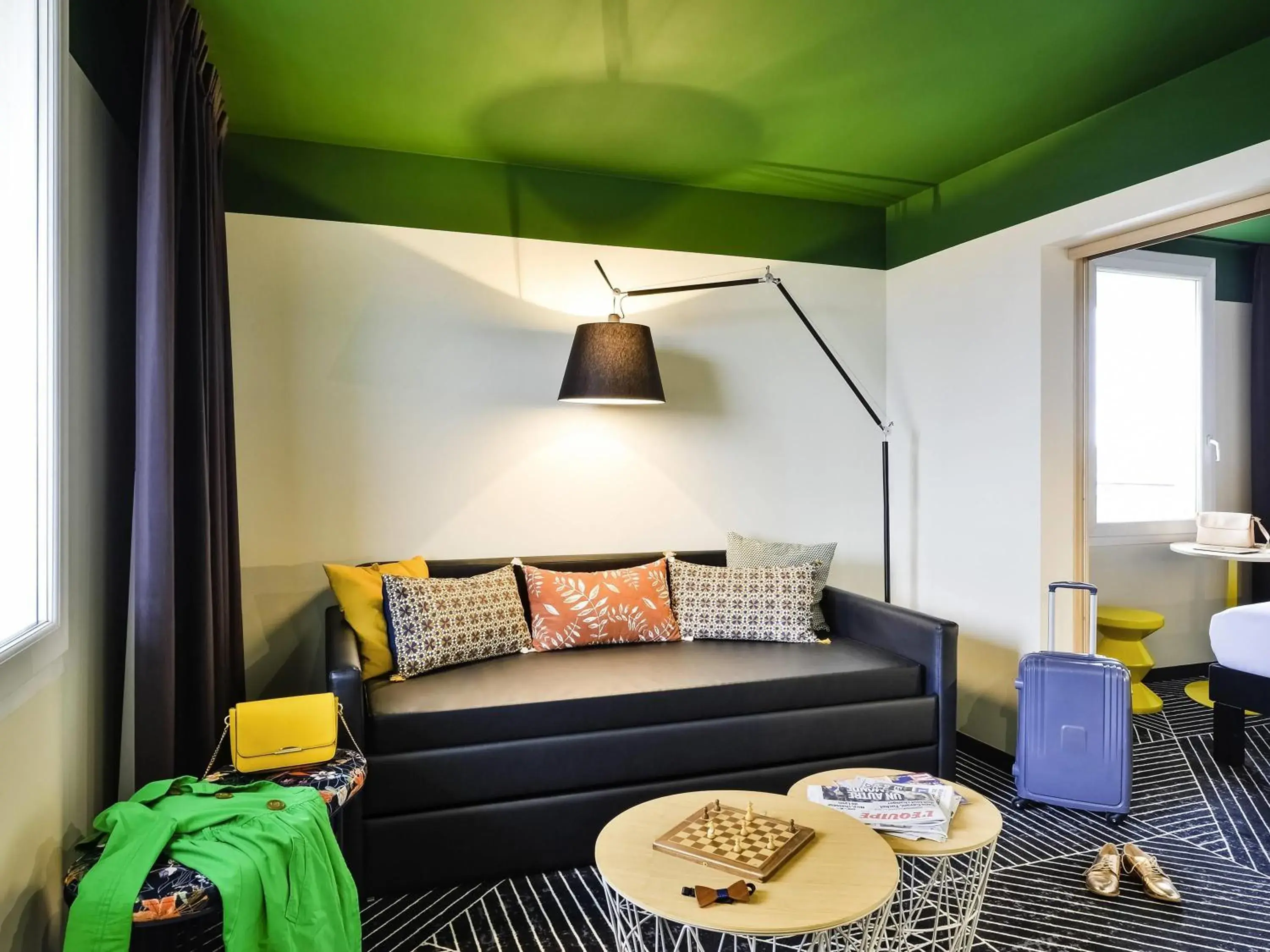 Bedroom in ibis Styles Lyon Meyzieu Arena Stadium Bedroom in ibis Styles Lyon Meyzieu Arena Stadium