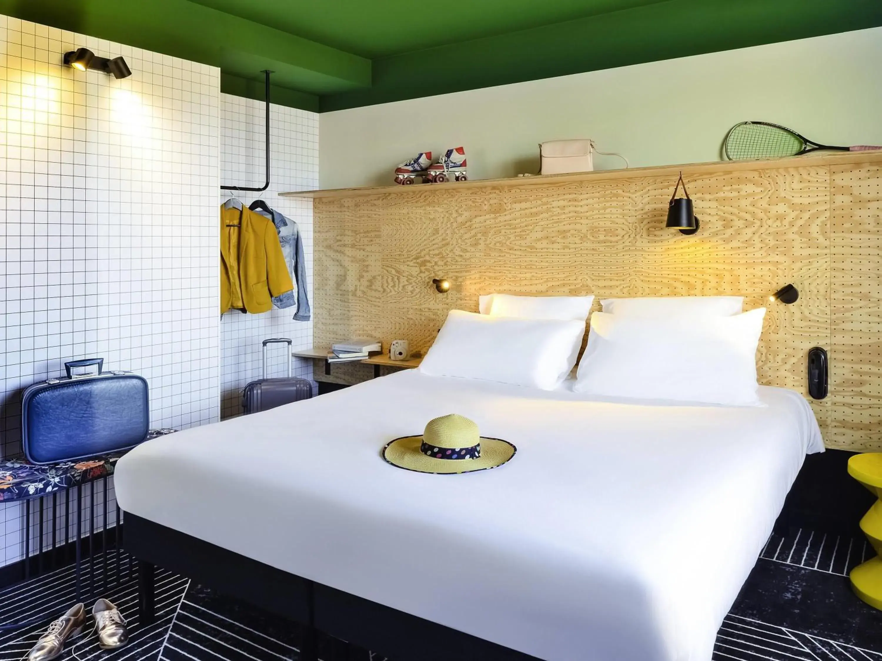 Bedroom, Bed in ibis Styles Lyon Meyzieu Arena Stadium Bedroom, Bed in ibis Styles Lyon Meyzieu Arena Stadium