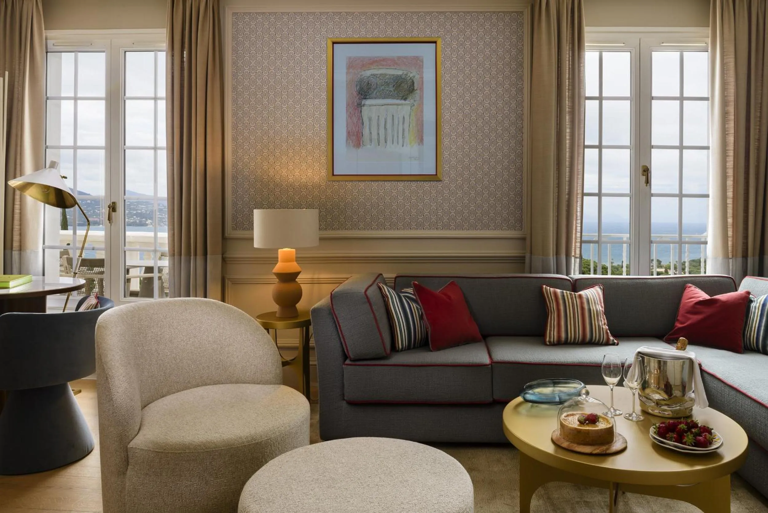 Living room in Althoff Hotel Villa Belrose