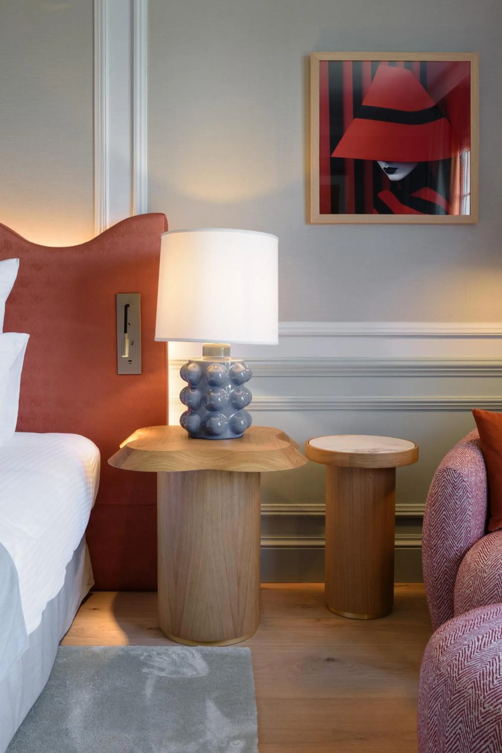 Decorative detail, Bed in Althoff Hotel Villa Belrose