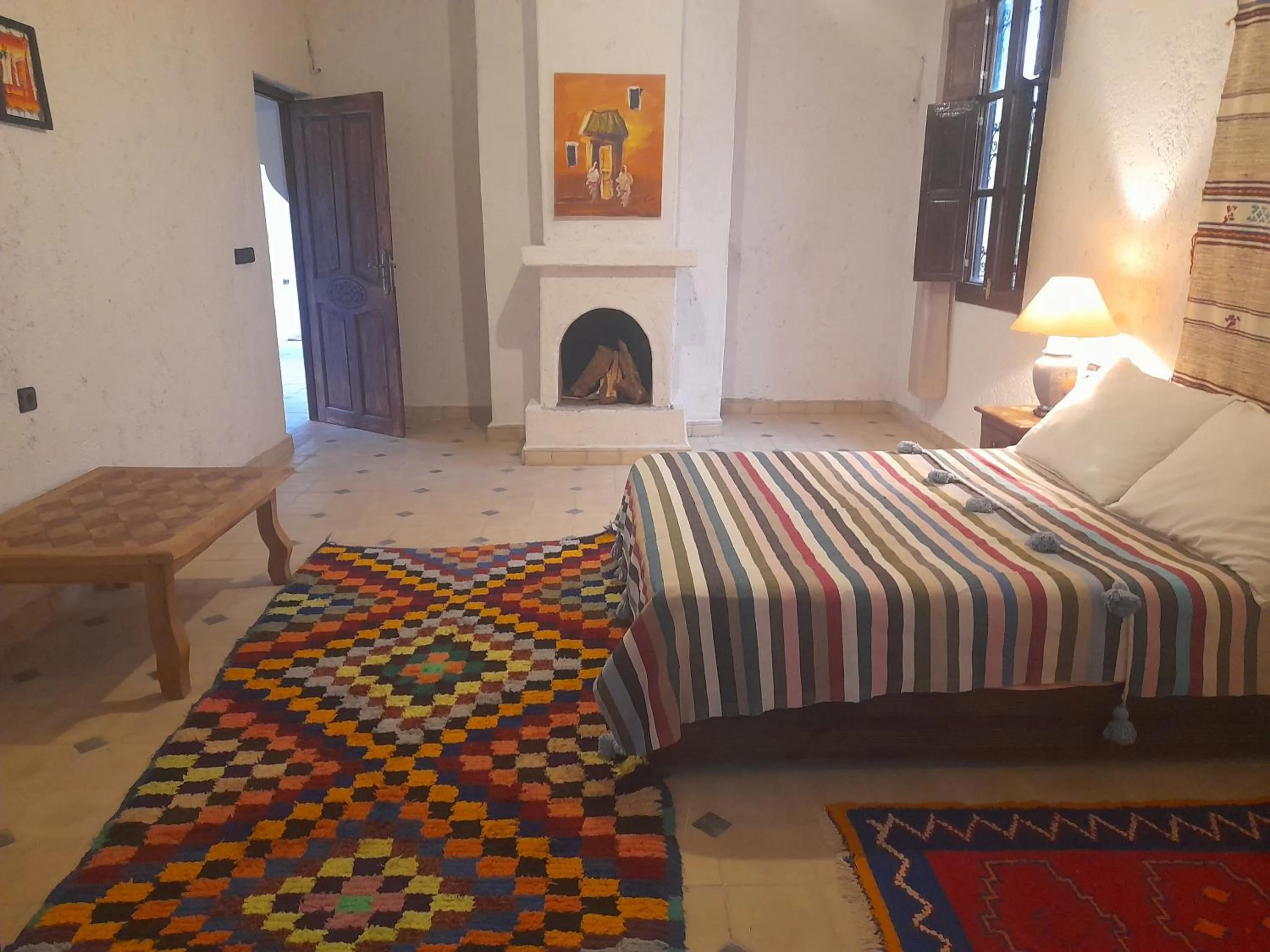 Bed in Riad Diwane
