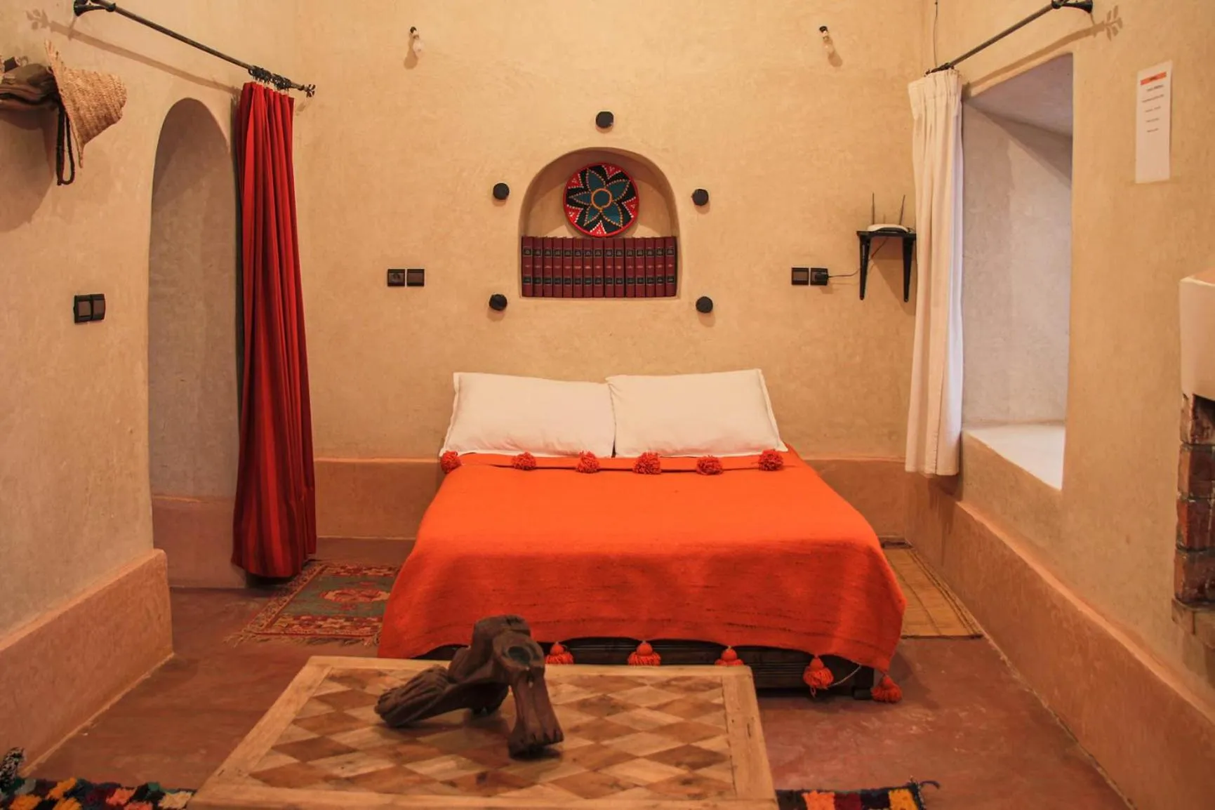Bed in Riad Diwane