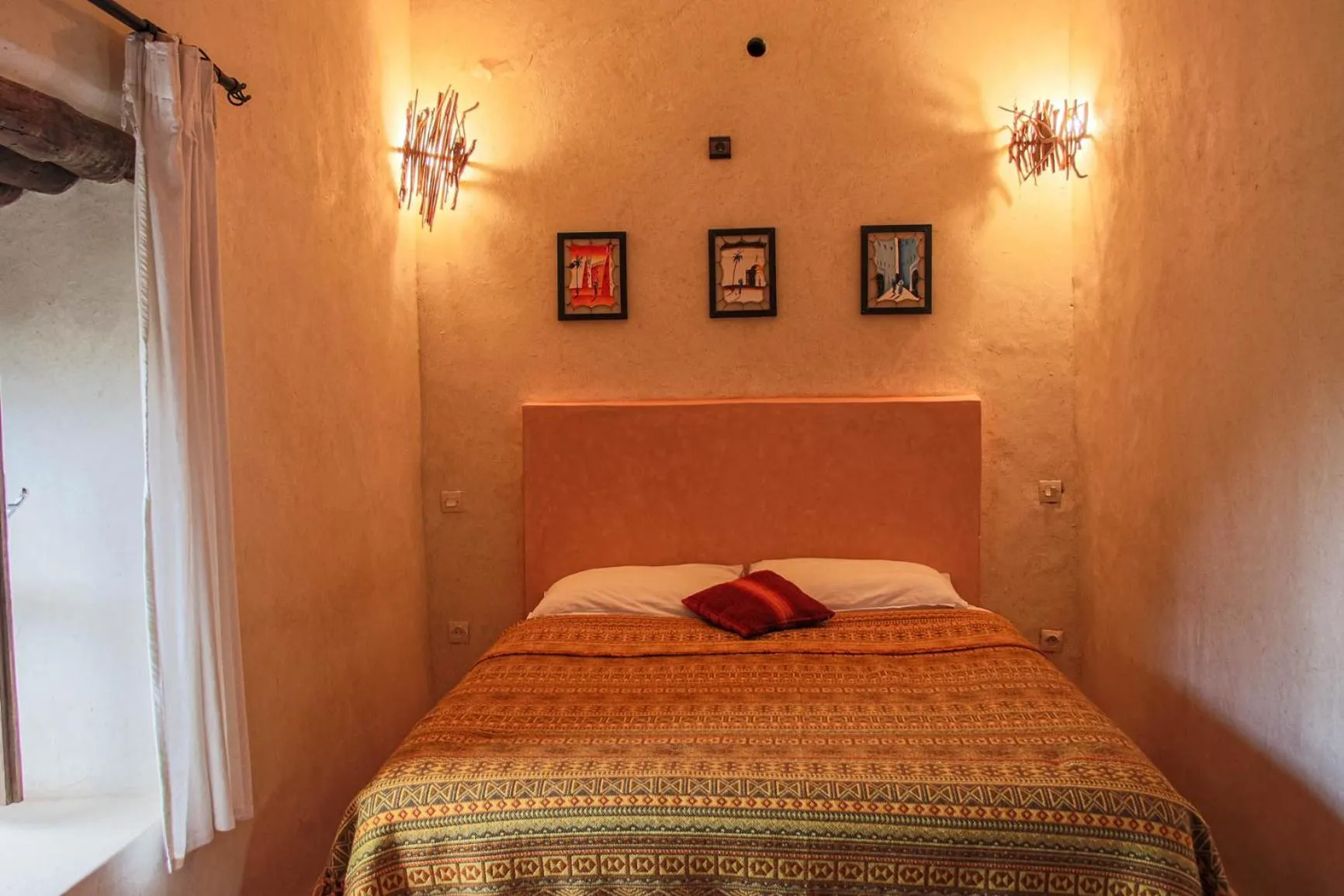 Bed in Riad Diwane