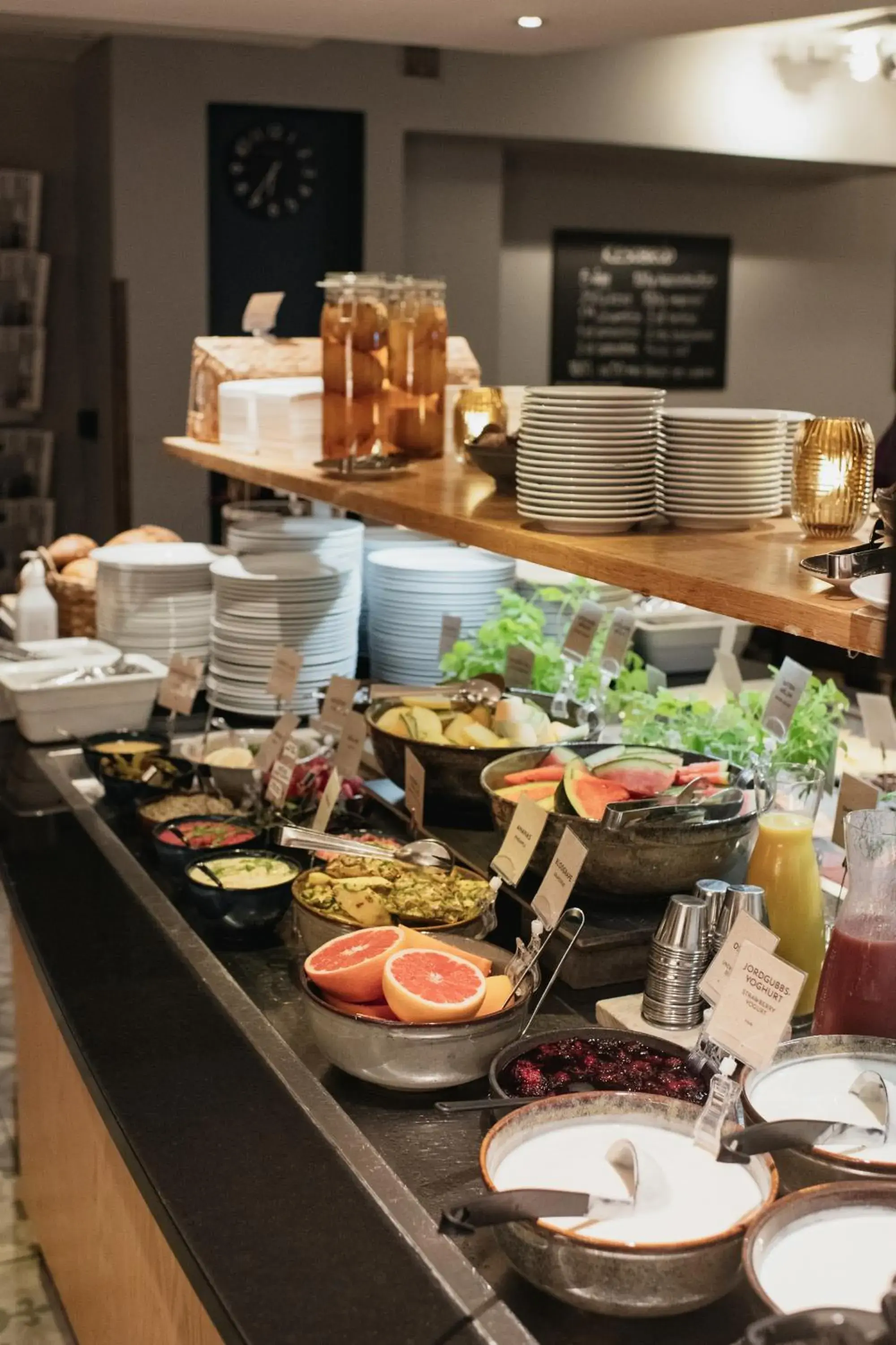 Buffet breakfast in Home Hotel Grand Helsingborg Buffet breakfast in Home Hotel Grand Helsingborg