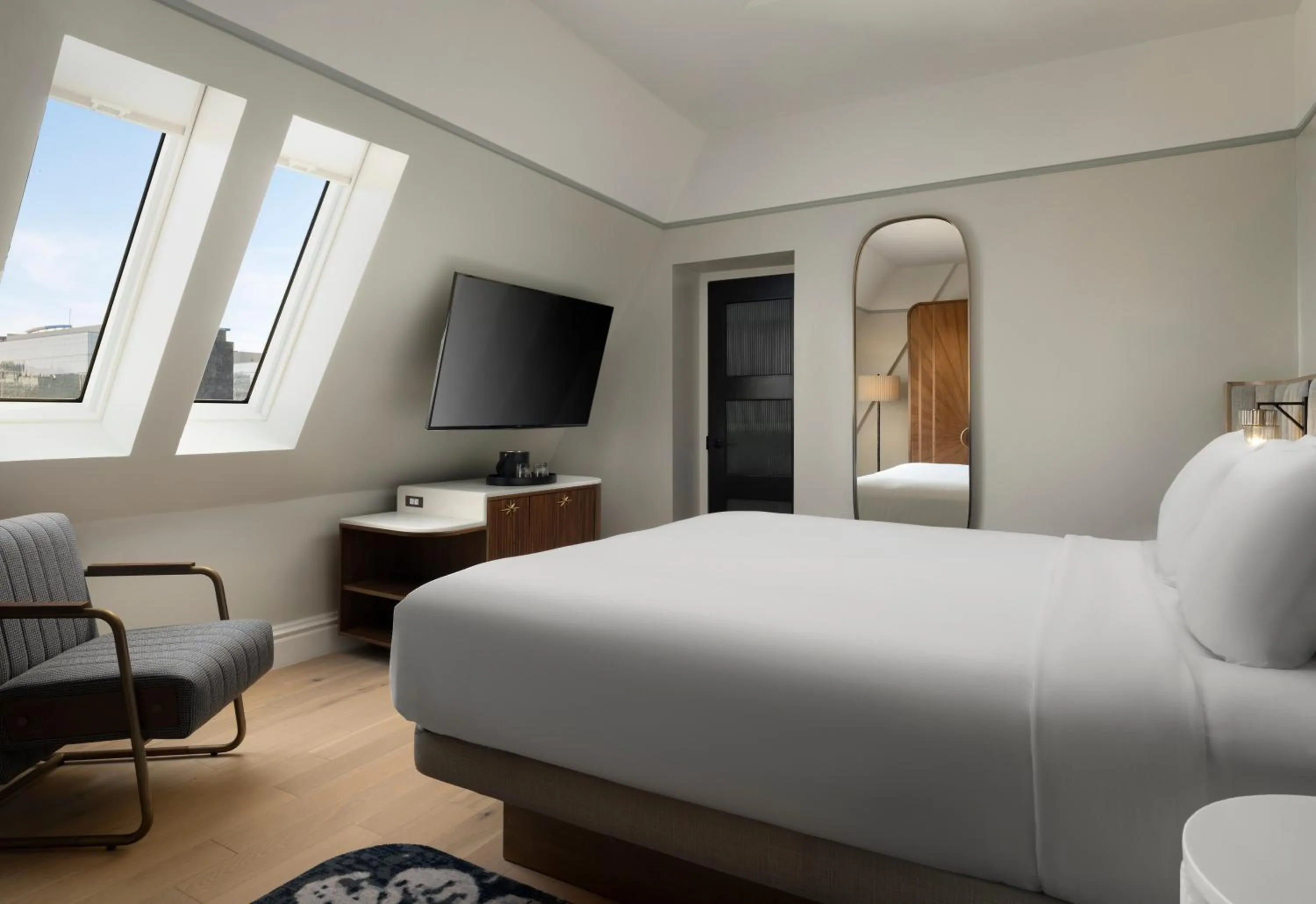 Bedroom, Bed in The Union Station Nashville Yards, Autograph Collection