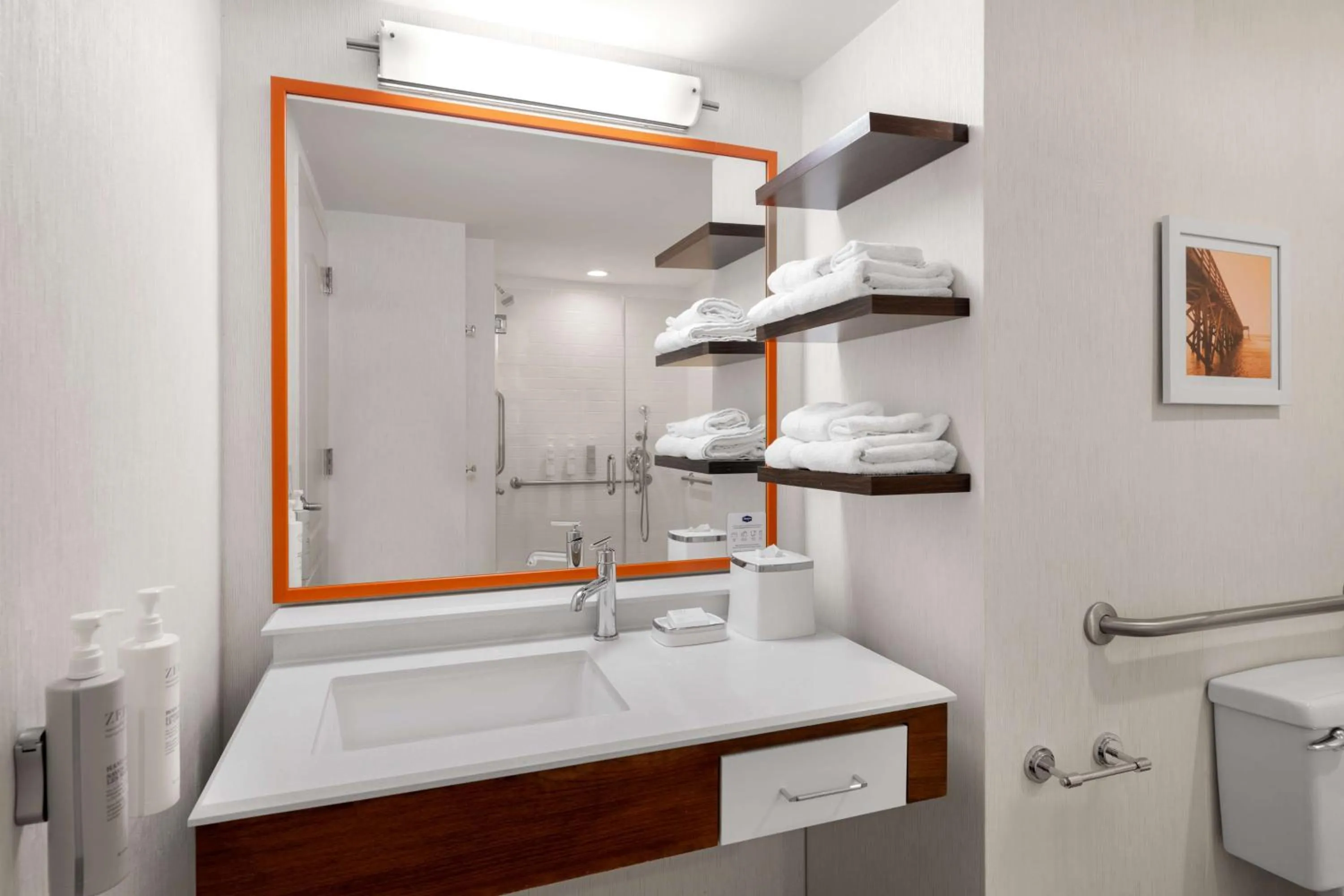 Bathroom in Hampton Inn Charleston North