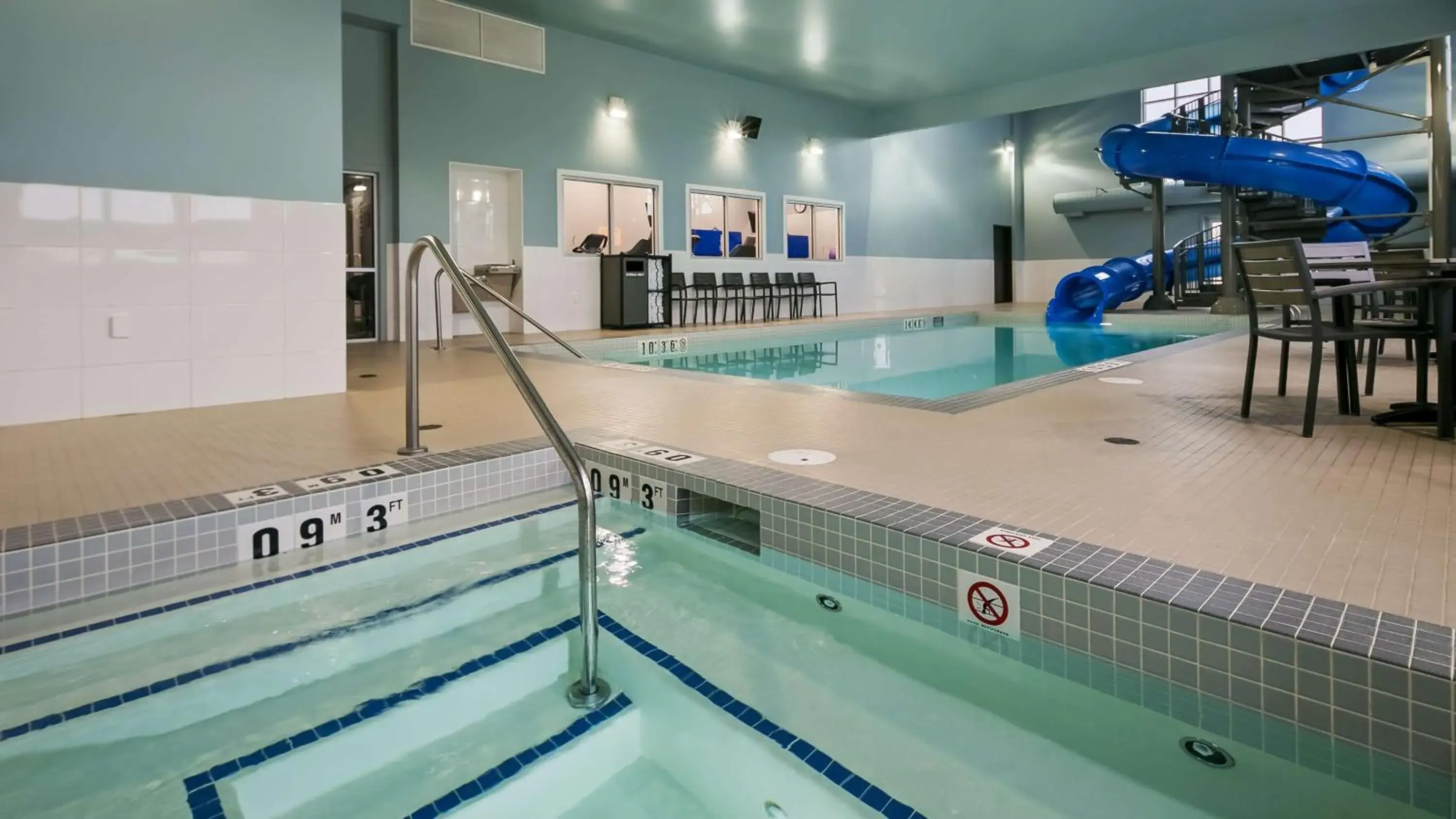 Pool view in Best Western Plus Lacombe Inn and Suites Pool view in Best Western Plus Lacombe Inn and Suites