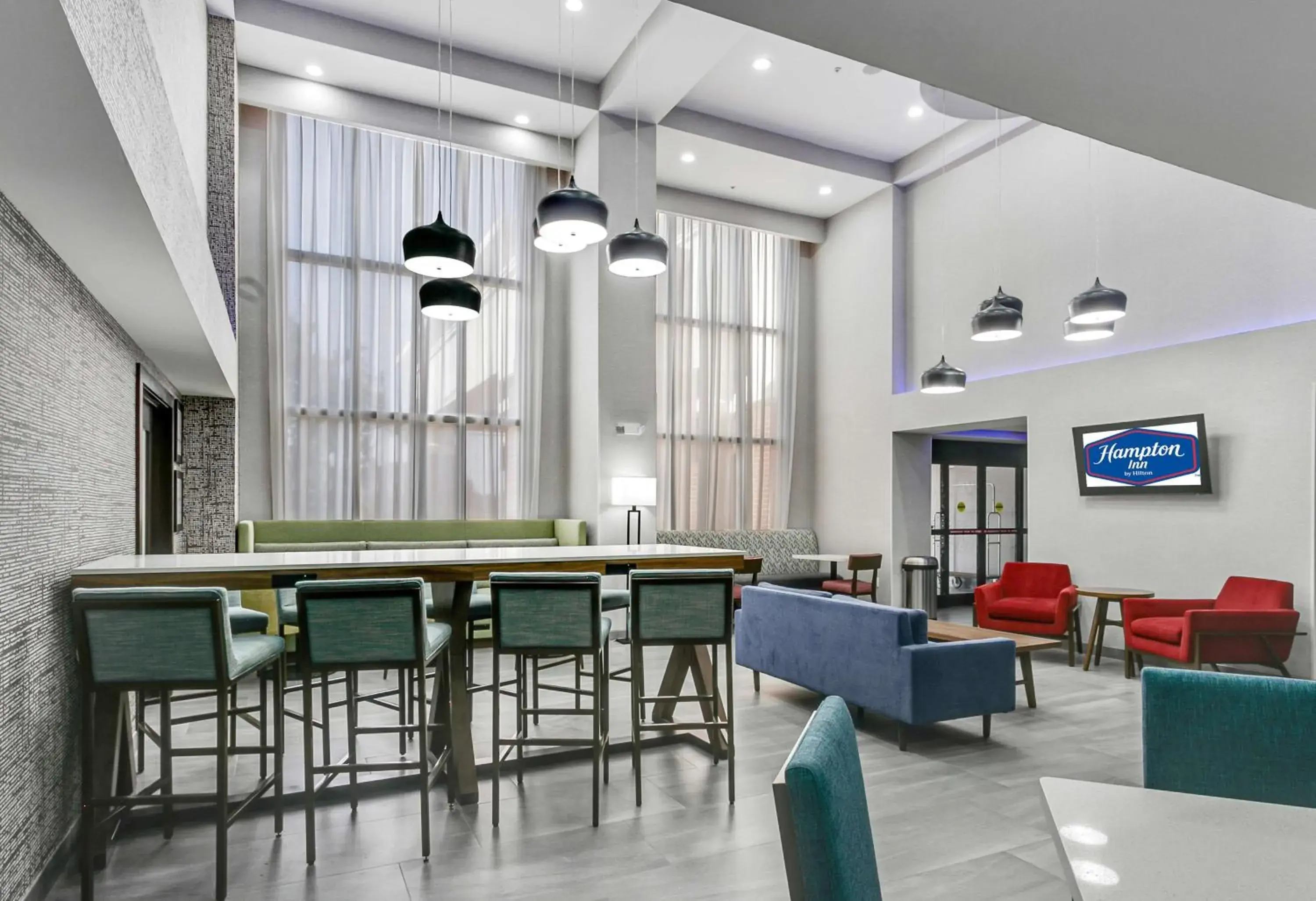 Lobby or reception in Hampton Inn Houston-Pearland, TX Lobby or reception in Hampton Inn Houston-Pearland, TX