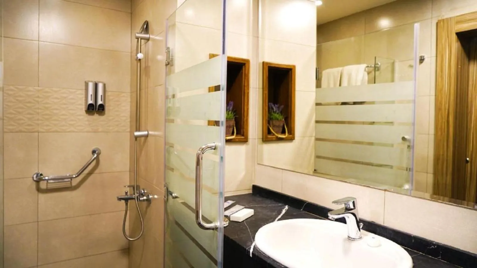 Bathroom in MENA Tyche Hotel Amman