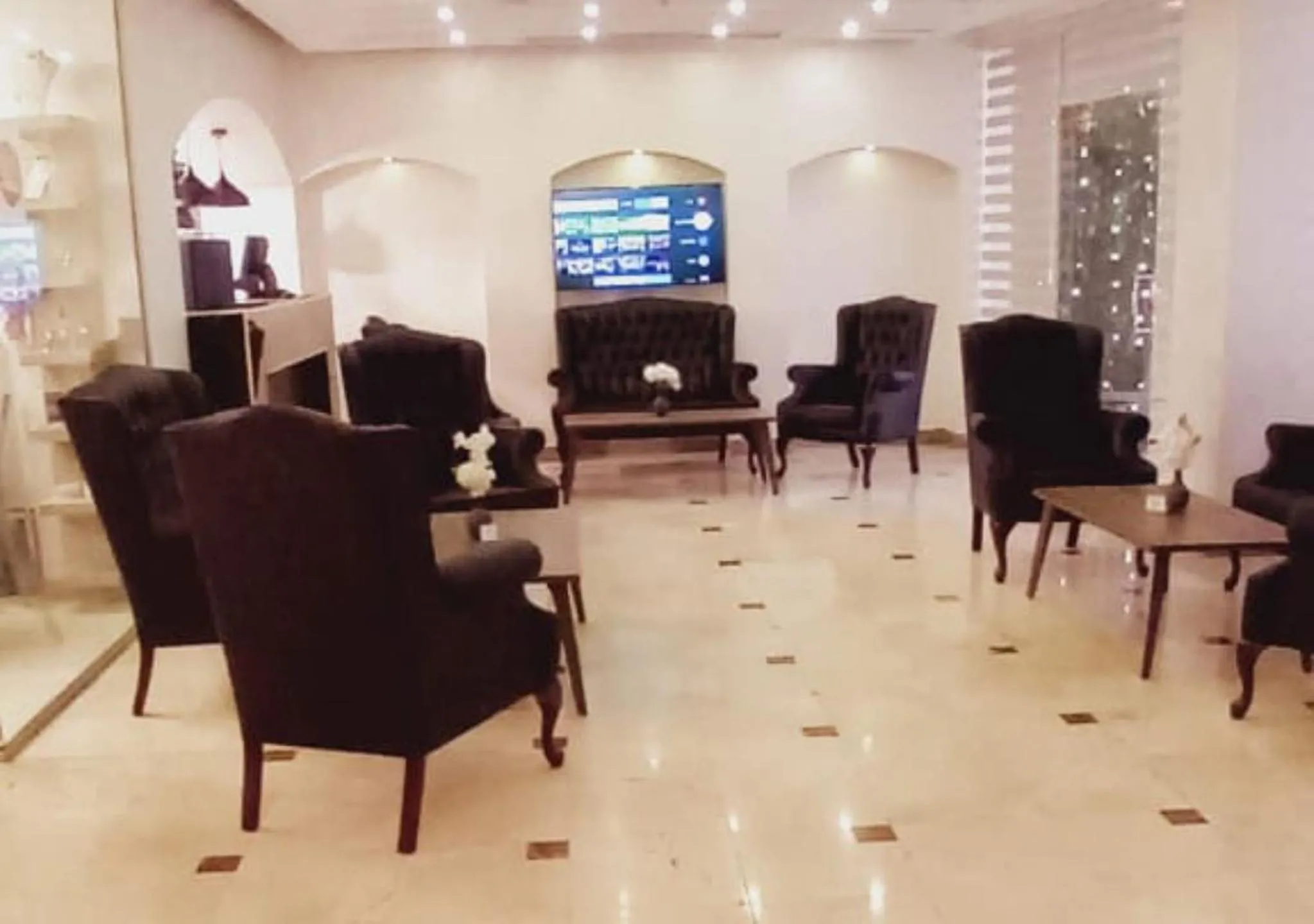 Communal lounge/ TV room in Torino Hotel Amman