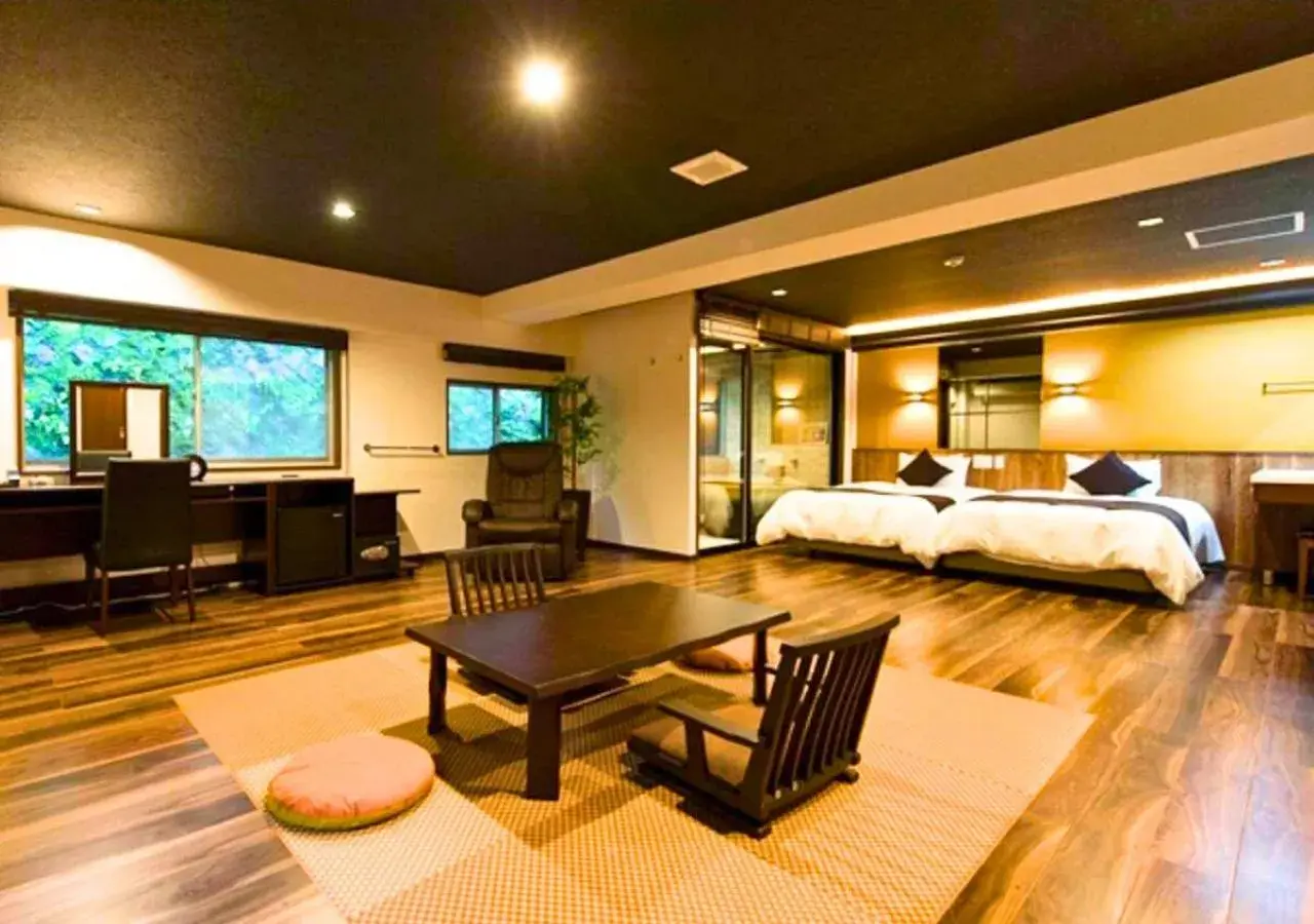 Bed in LiVEMAX RESORT Hakone Sengokuhara Bed in LiVEMAX RESORT Hakone Sengokuhara