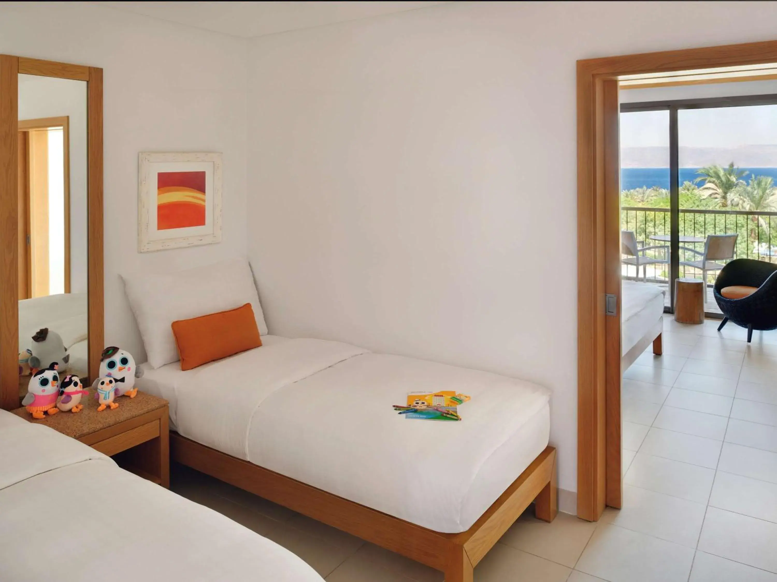 Bed in Mövenpick Resort & Spa Tala Bay Aqaba Bed in Mövenpick Resort & Spa Tala Bay Aqaba