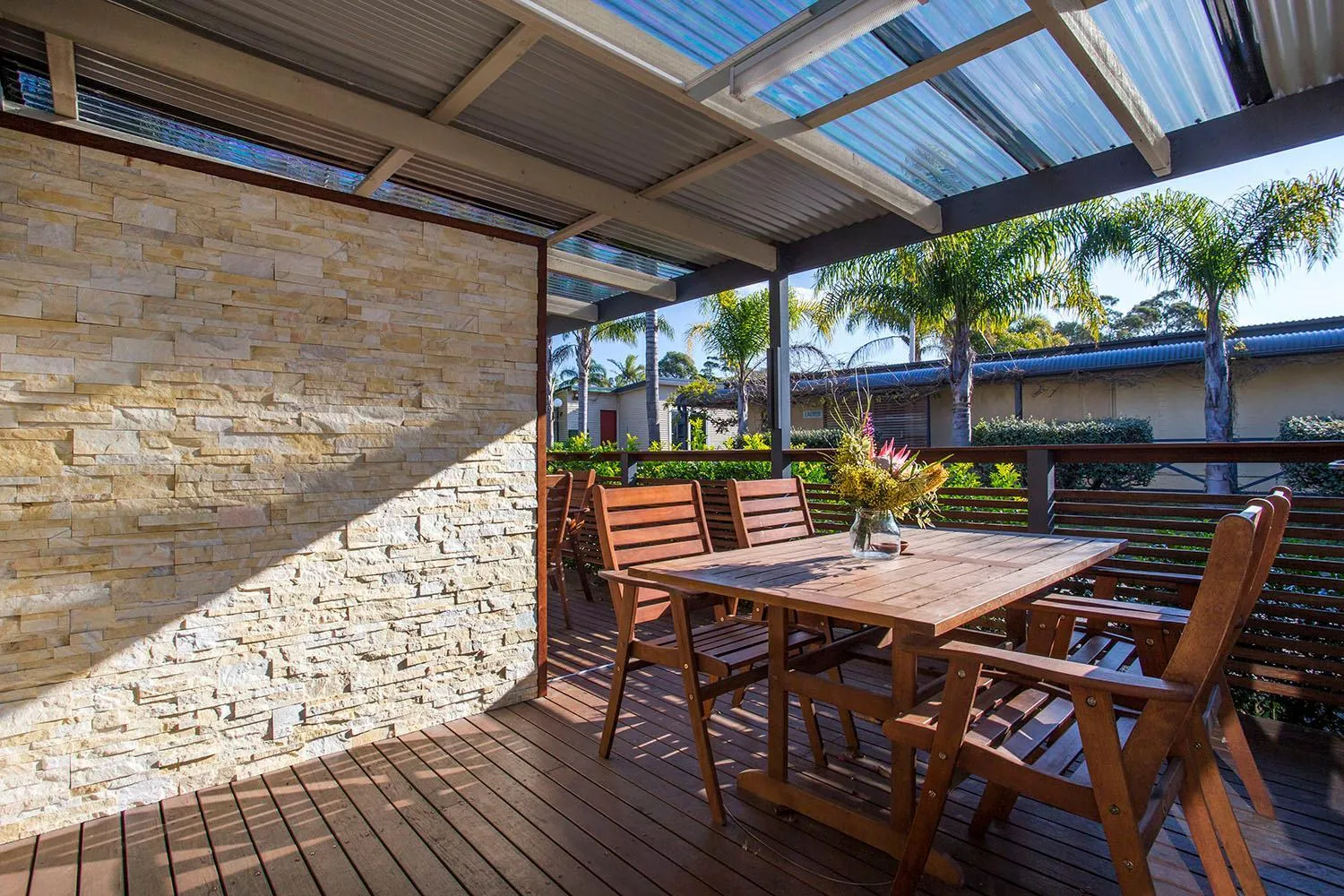 Balcony/Terrace in Mollymook Tourist Park