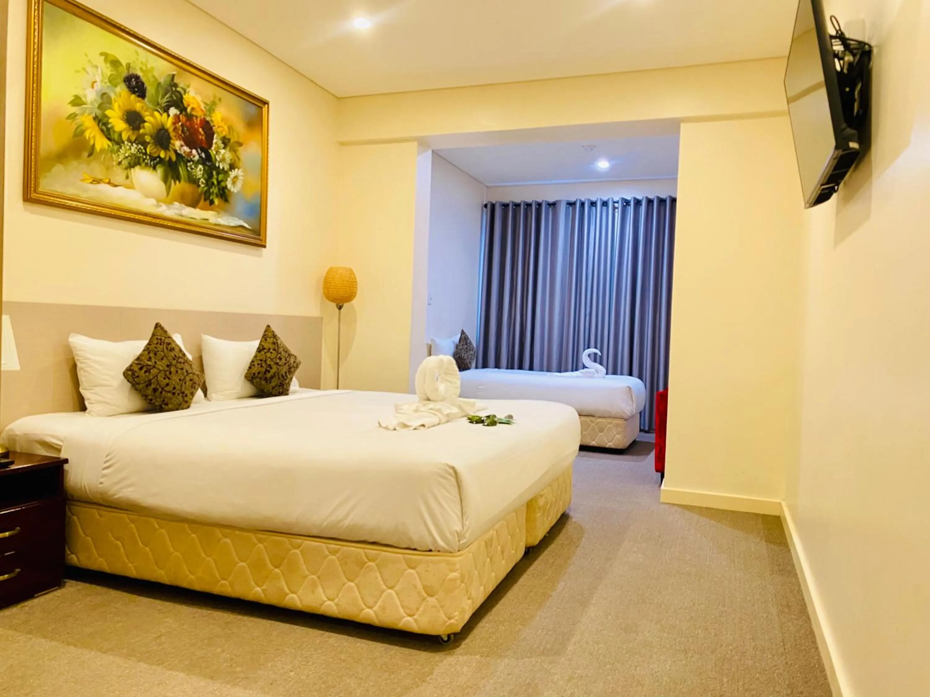 Bed in Parklane Motel Murray Bridge