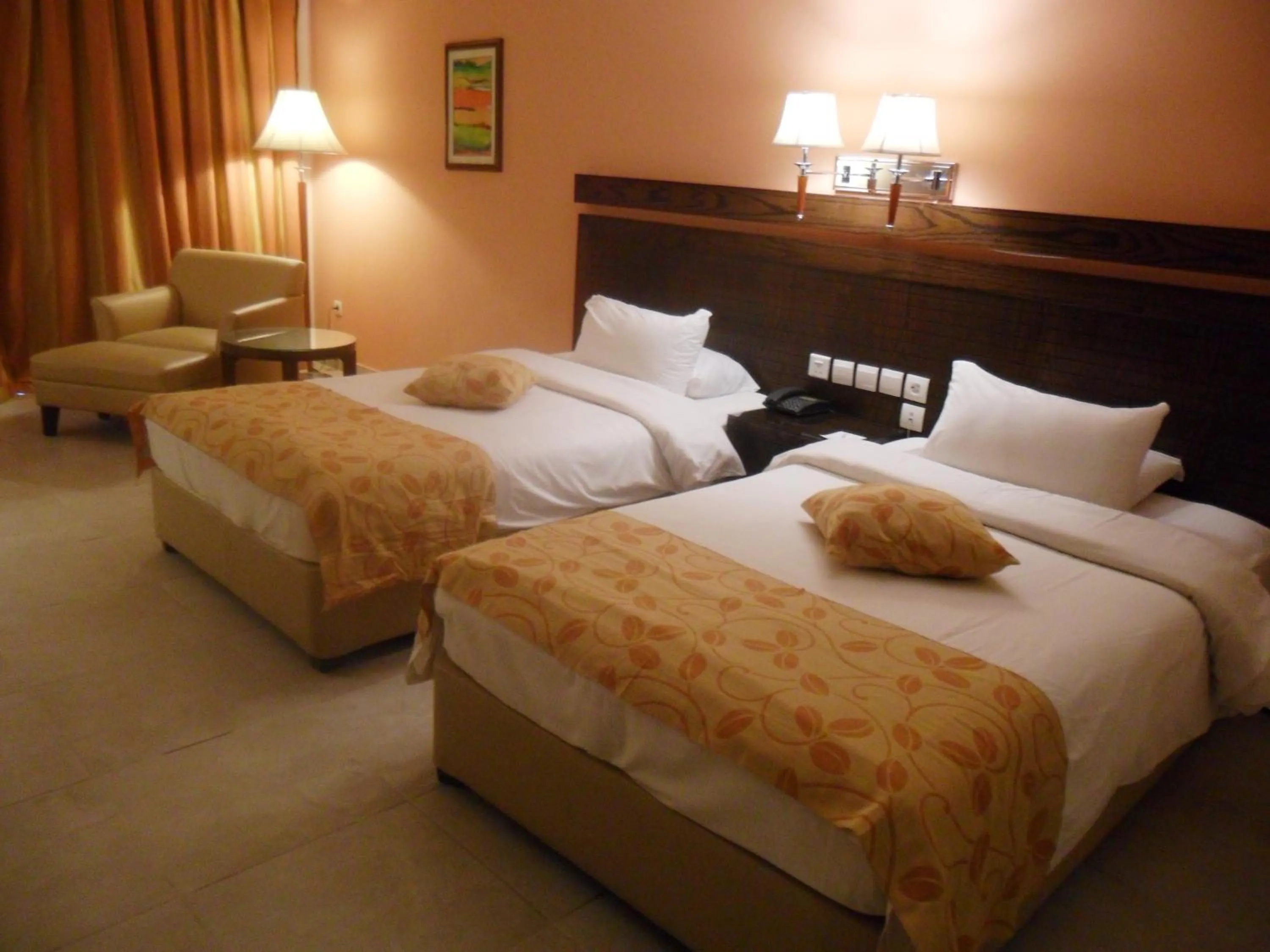 Bed in Dead Sea Spa Hotel