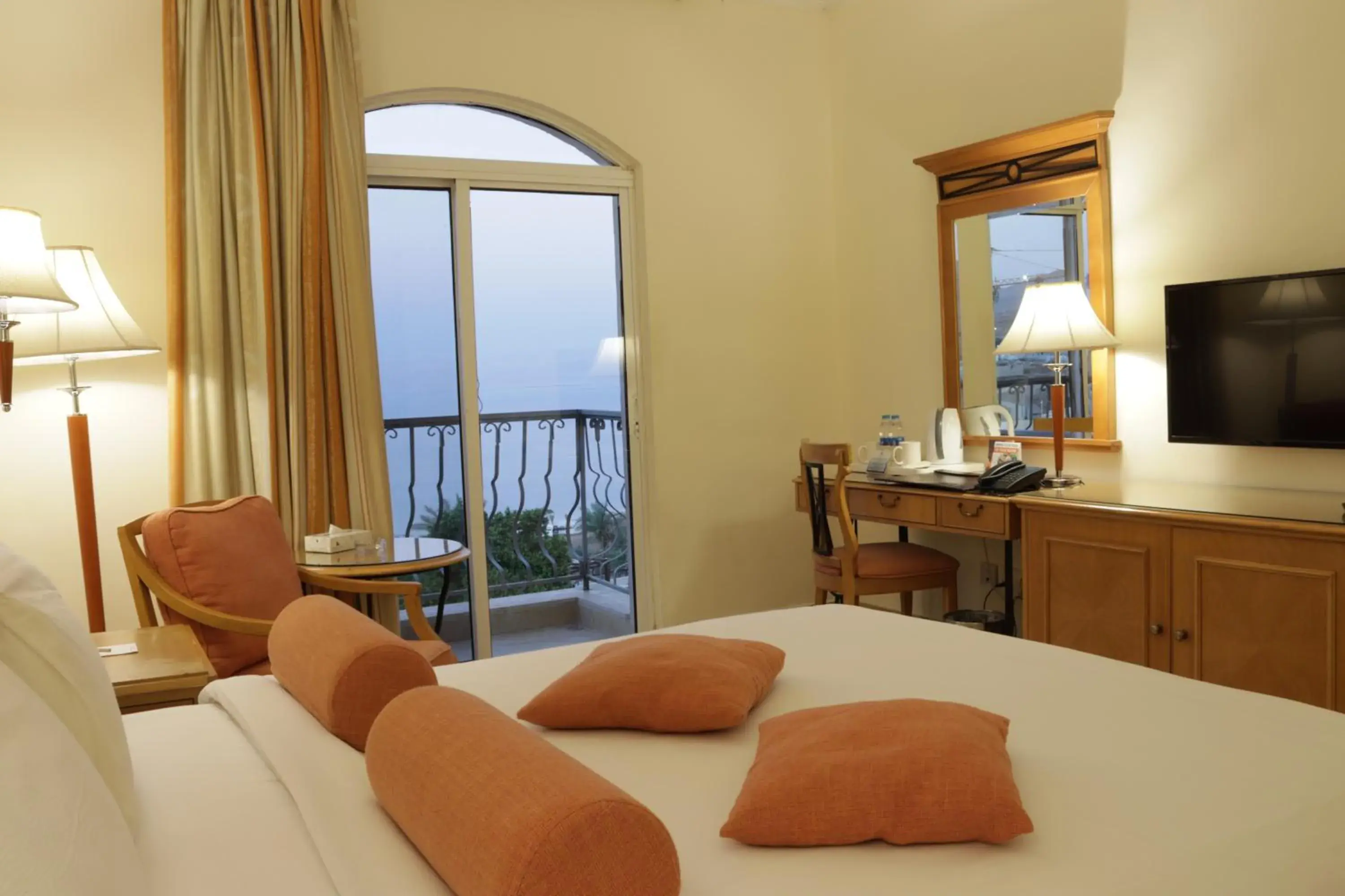 Bedroom, Bed in Dead Sea Spa Hotel Bedroom, Bed in Dead Sea Spa Hotel