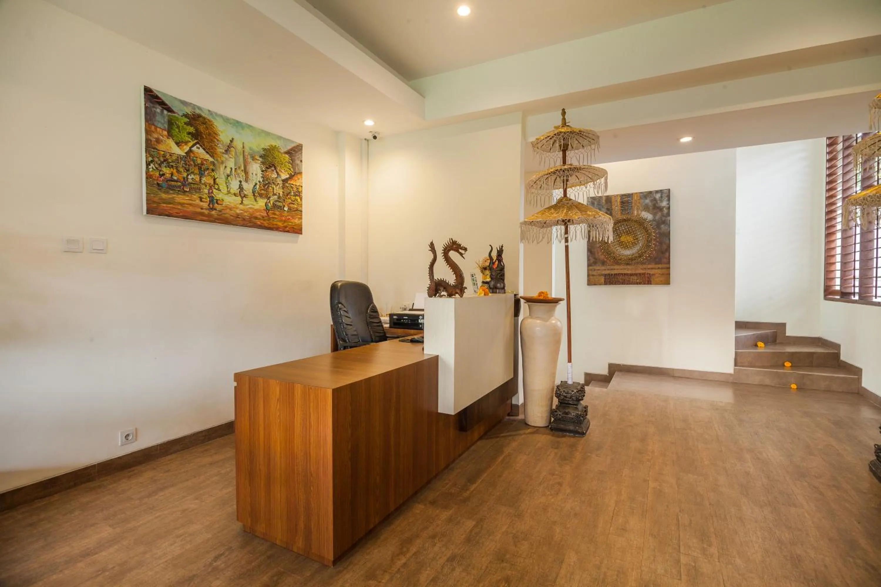 Lobby or reception in River Sakti Ubud by Prasi