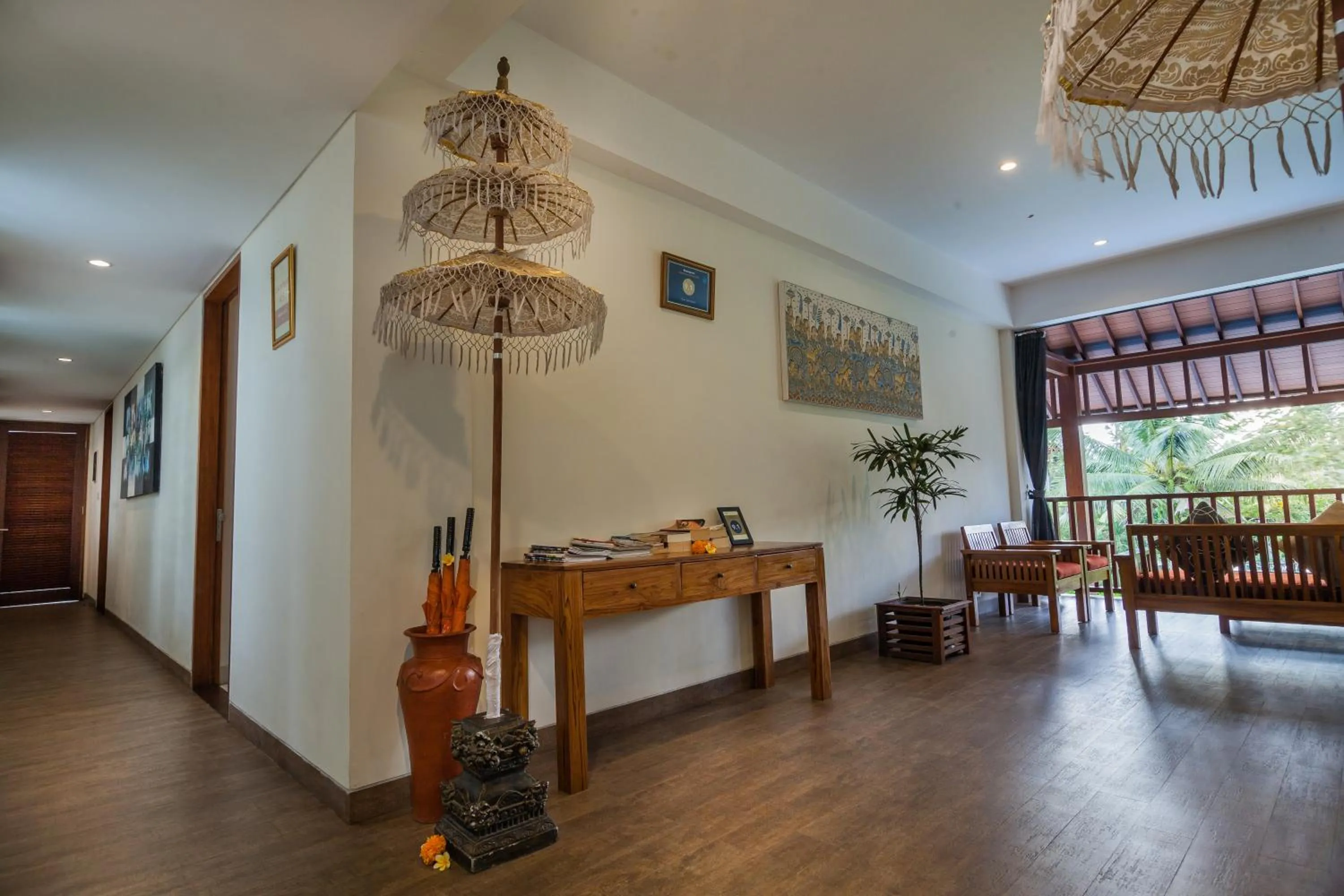 Lobby or reception in River Sakti Ubud by Prasi
