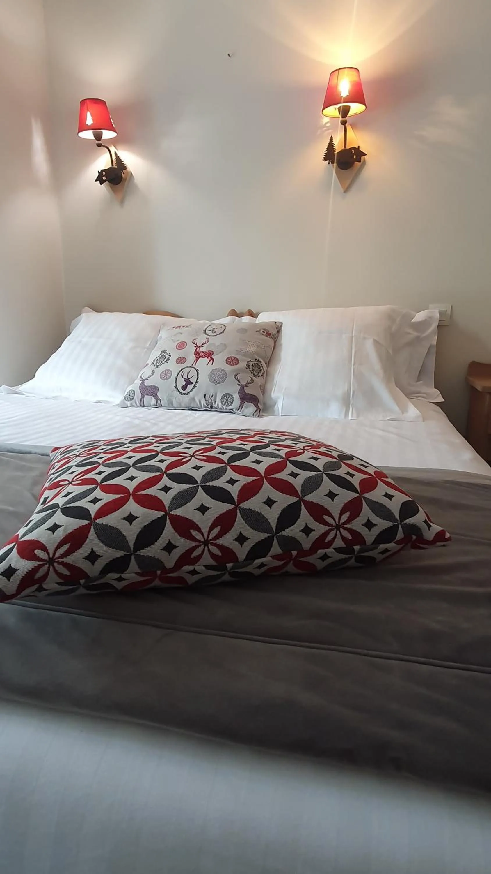 Bed in Le Relais Du Mont Blanc