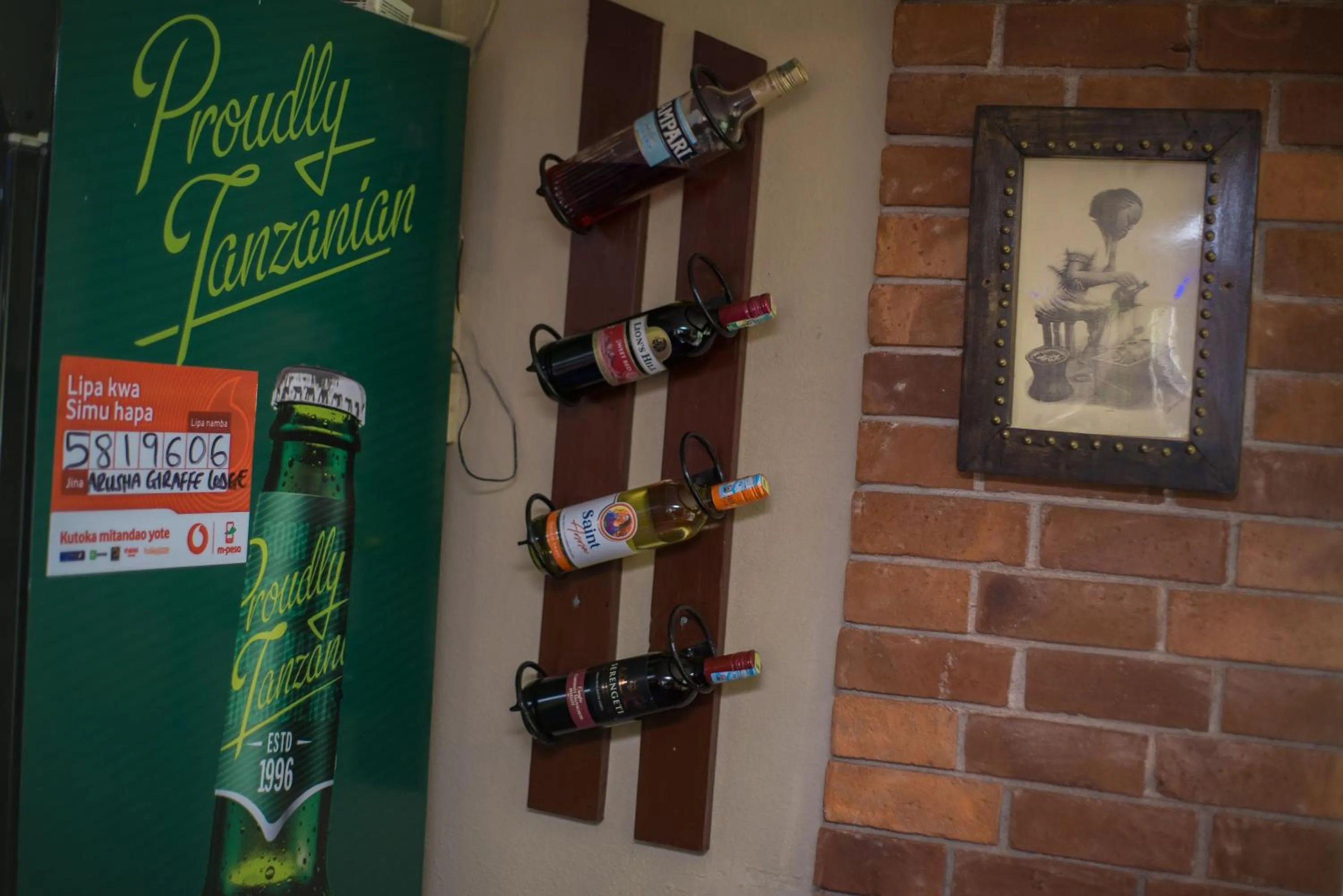 Lounge or bar in Arusha Giraffe Lodge