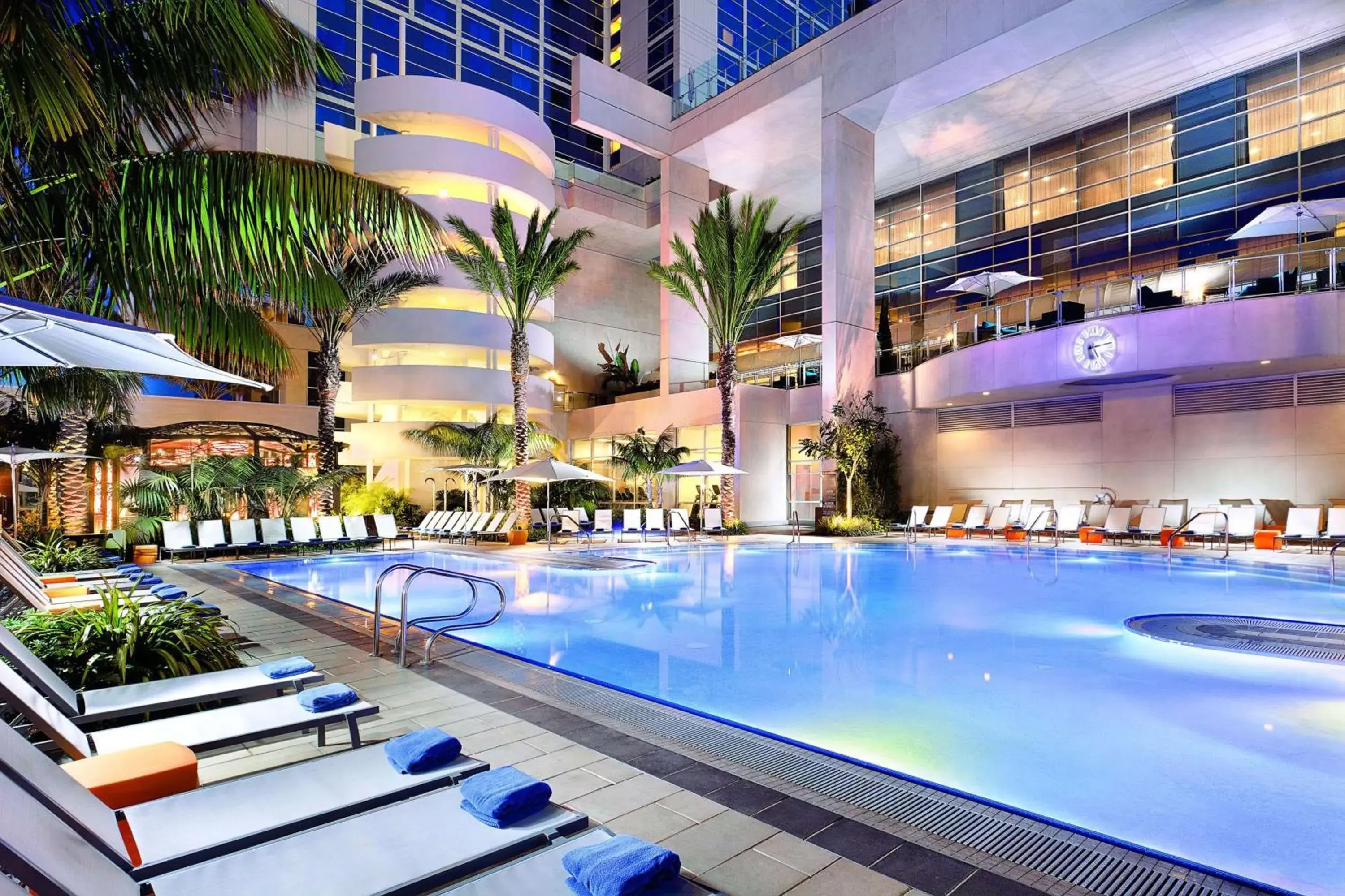 Pool view in Hilton San Diego Bayfront Pool view in Hilton San Diego Bayfront