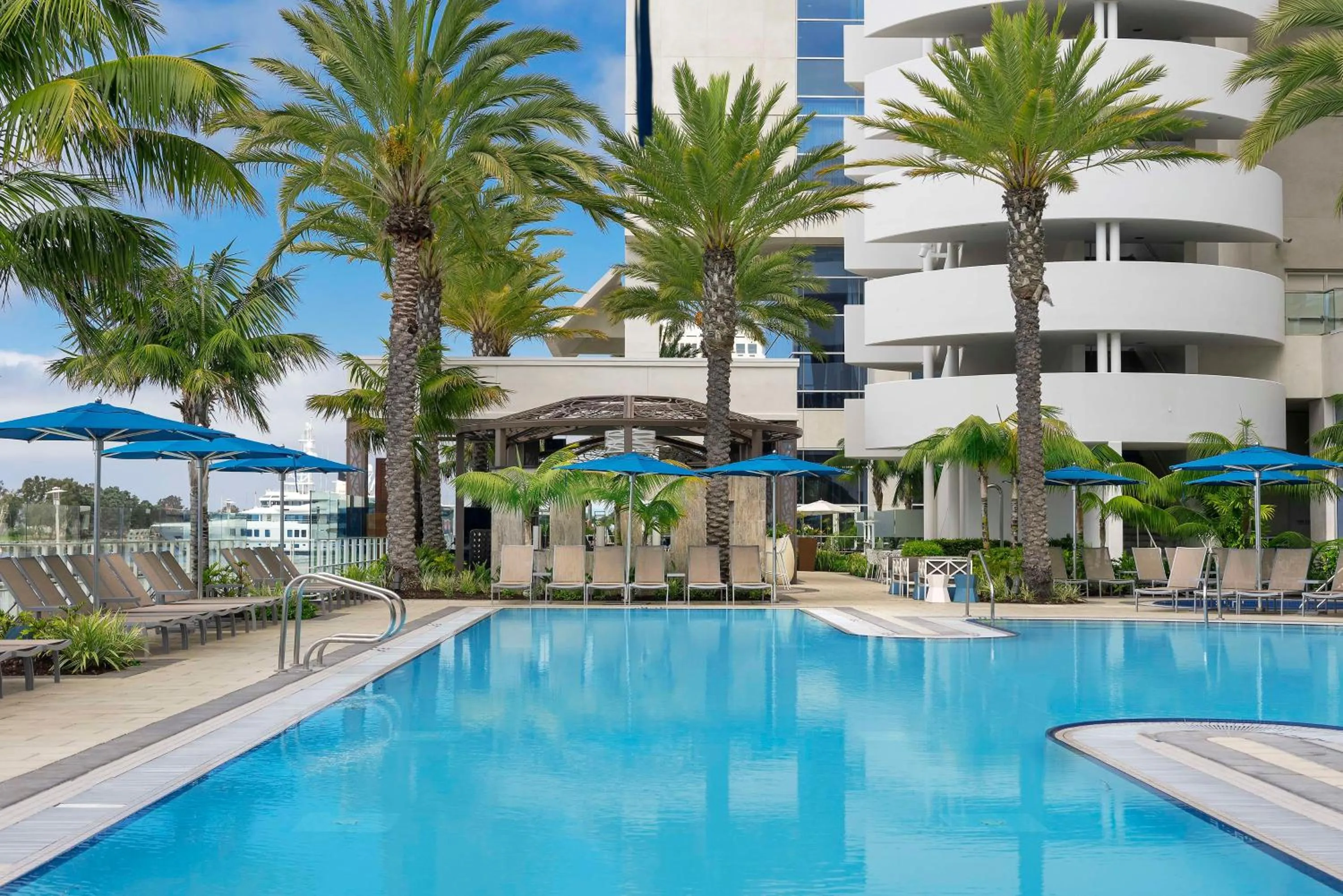 Pool view in Hilton San Diego Bayfront