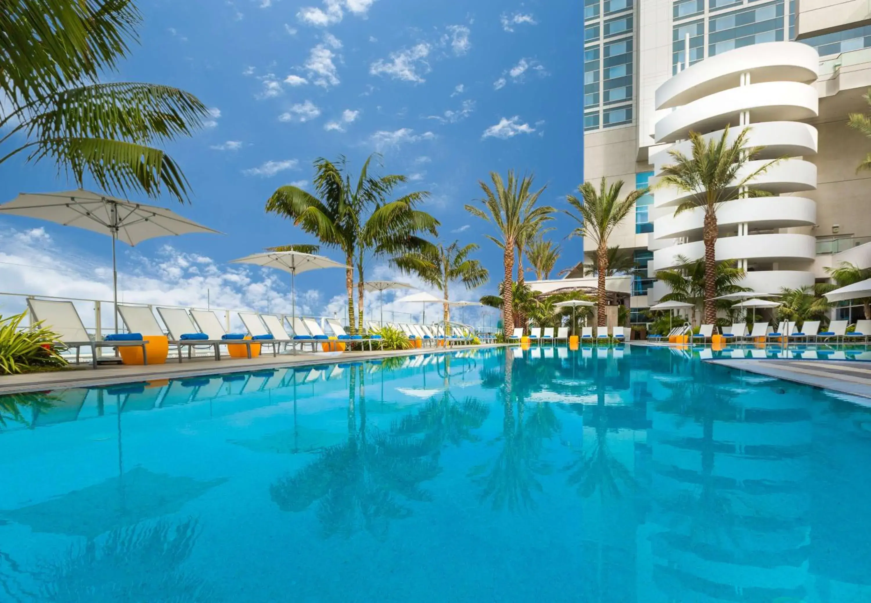 Pool view in Hilton San Diego Bayfront Pool view in Hilton San Diego Bayfront