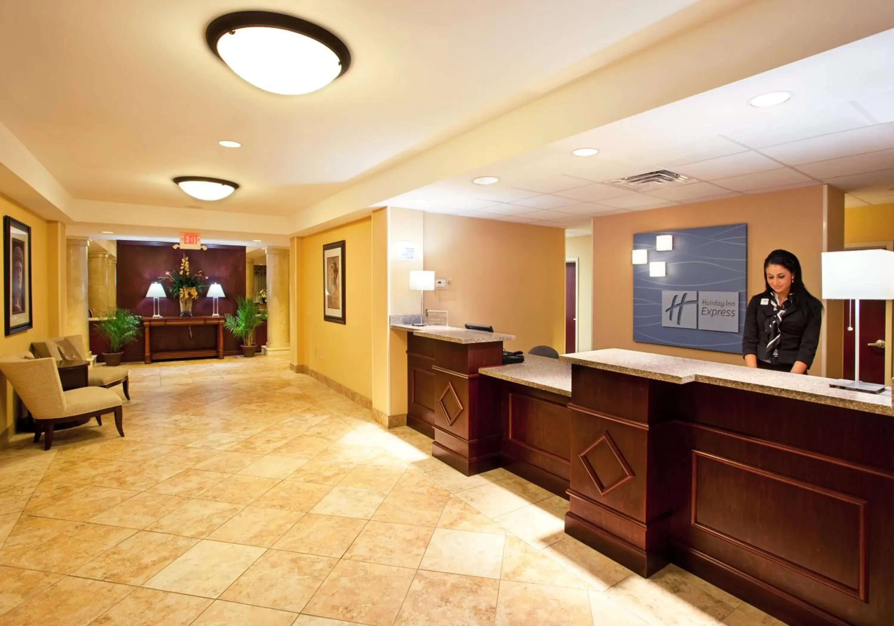 Lobby or reception in Holiday Inn Express & Suites Niagara Falls by IHG Lobby or reception in Holiday Inn Express & Suites Niagara Falls by IHG