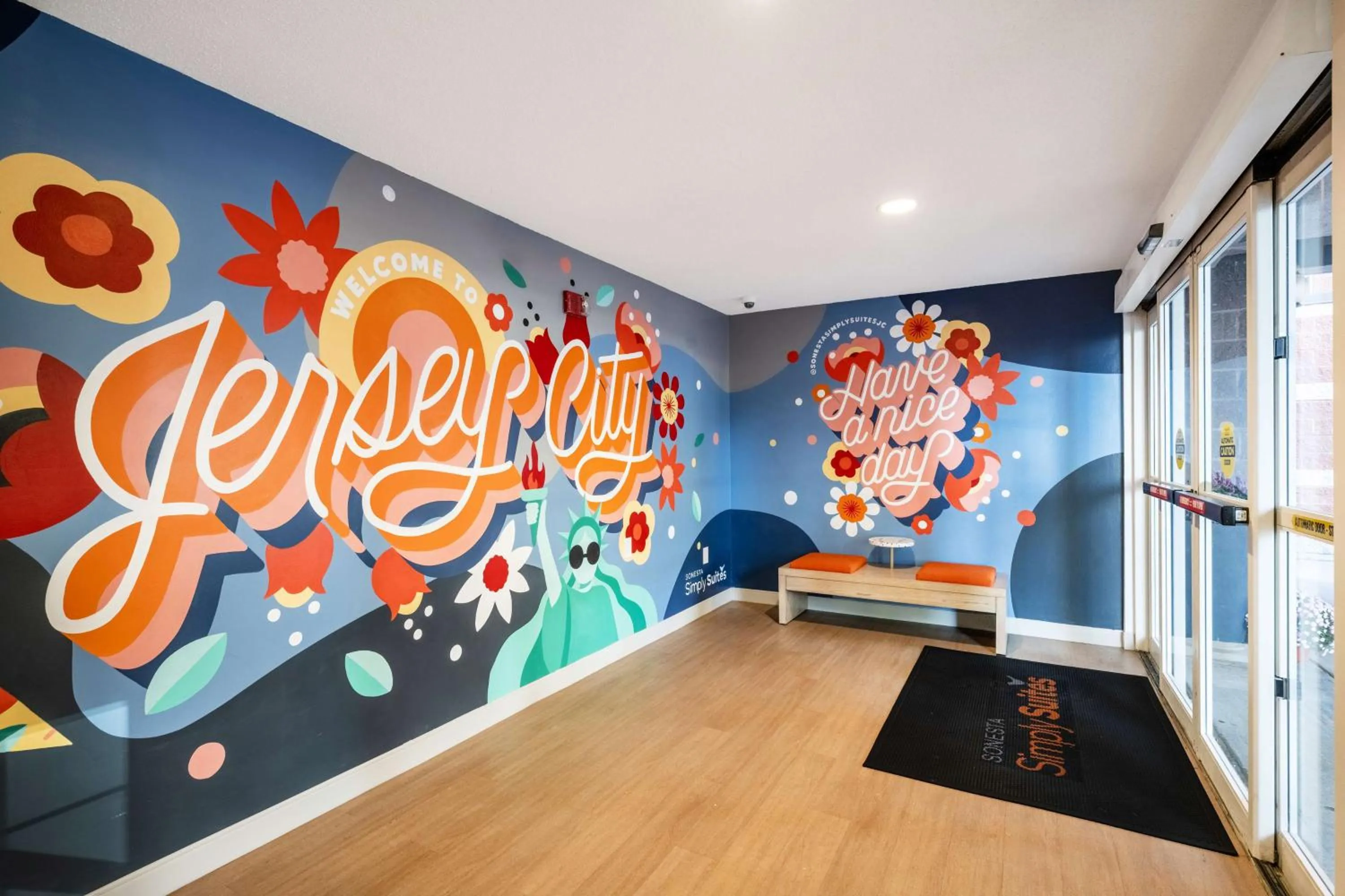 Facade/entrance in Sonesta Simply Suites Jersey City