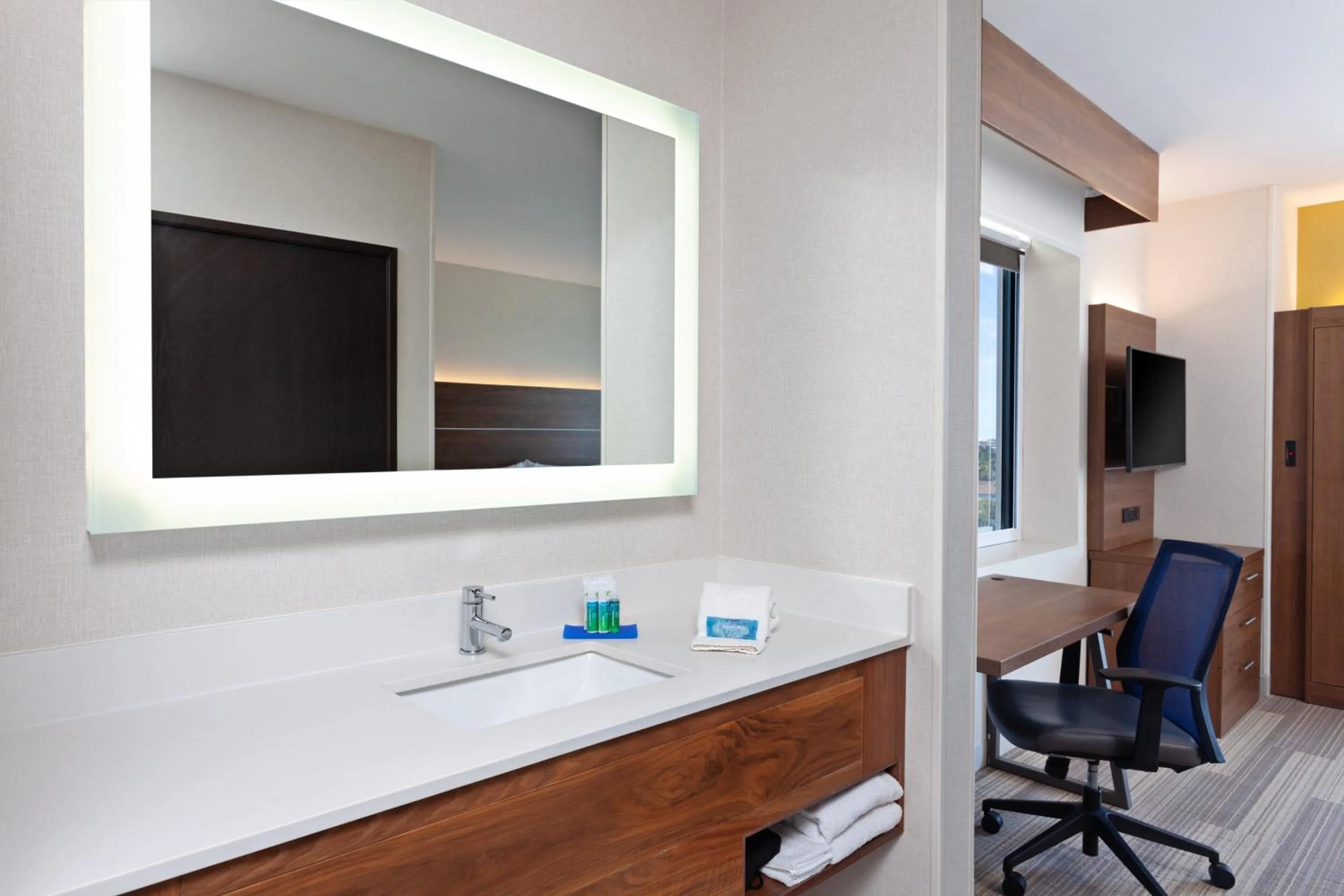 Bathroom in Holiday Inn Express Los Angeles LAX Airport by IHG