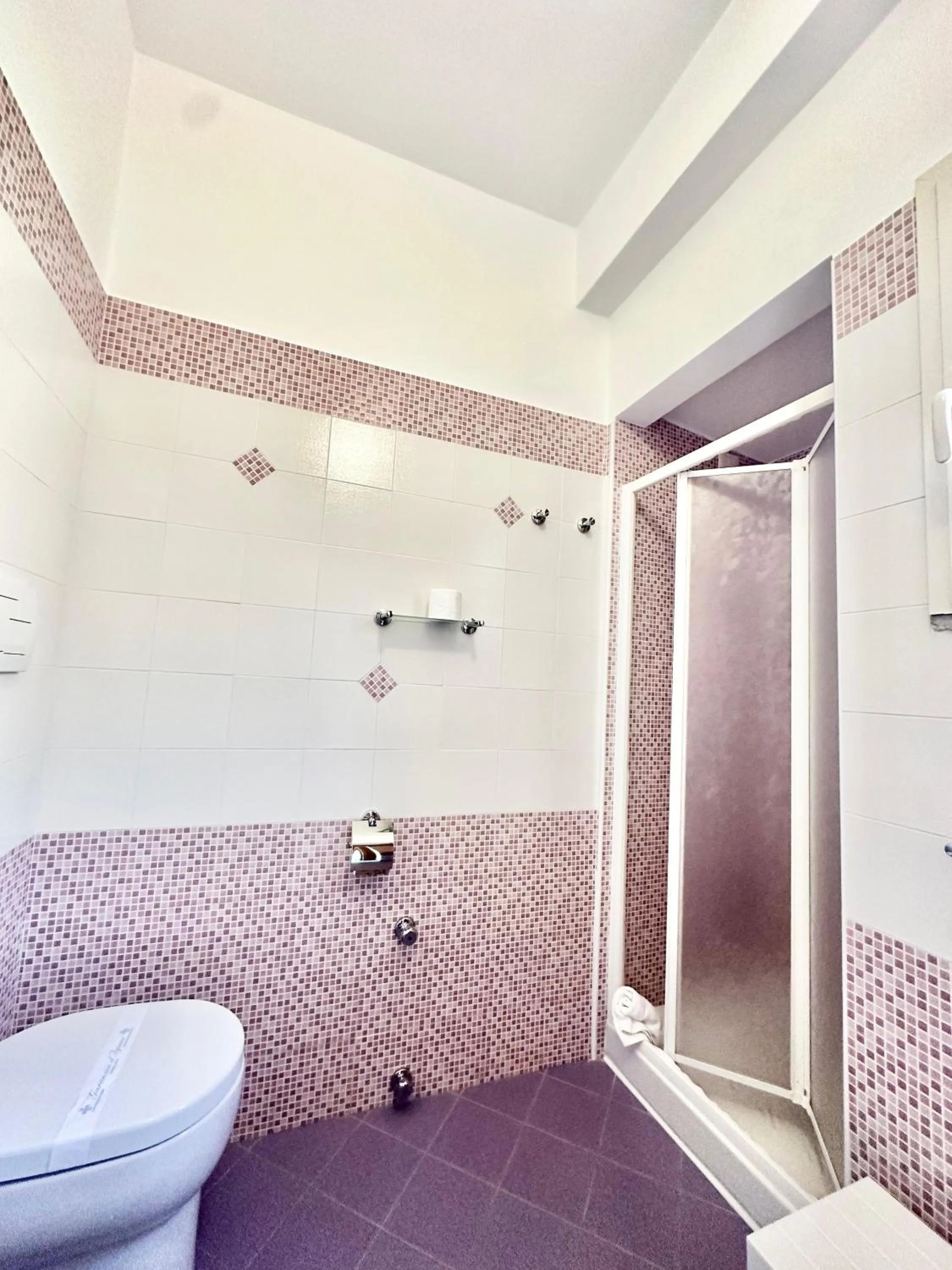 Shower in Belvedere Hotel-B&B