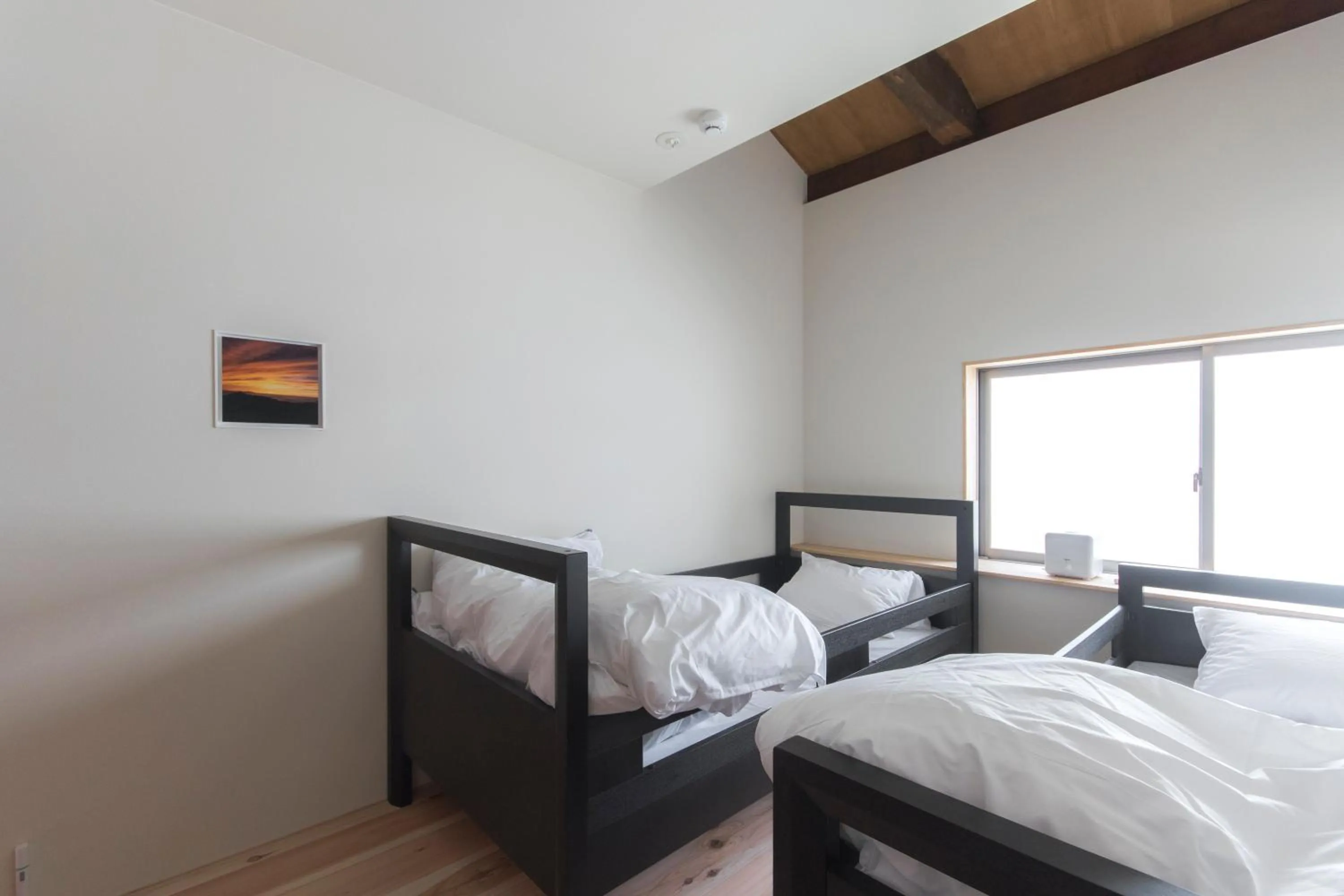 Photo of the whole room, Bed in Shizuya KYOTO