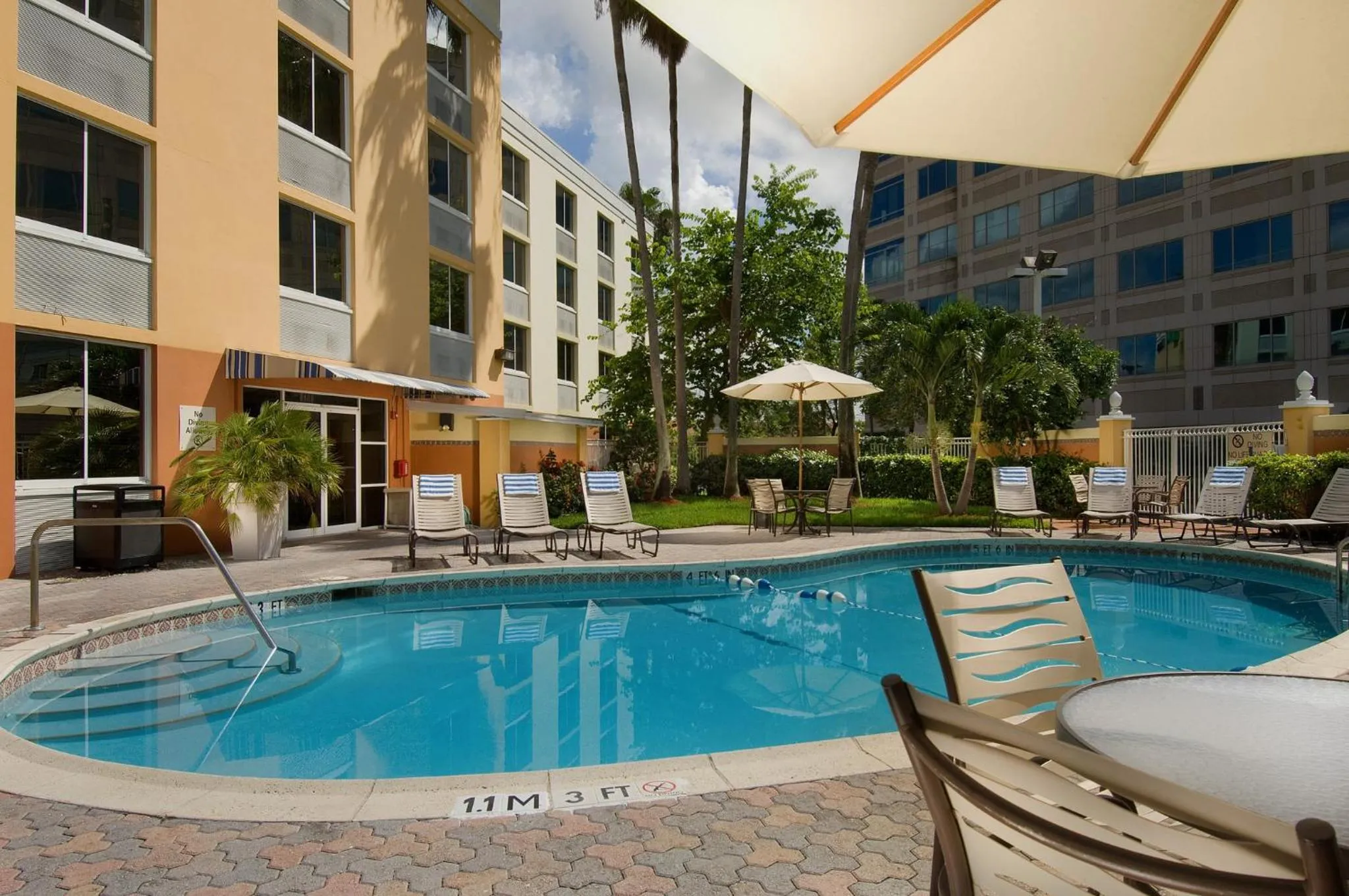 Swimming pool in Holiday Inn Express Miami Airport Doral Area by IHG