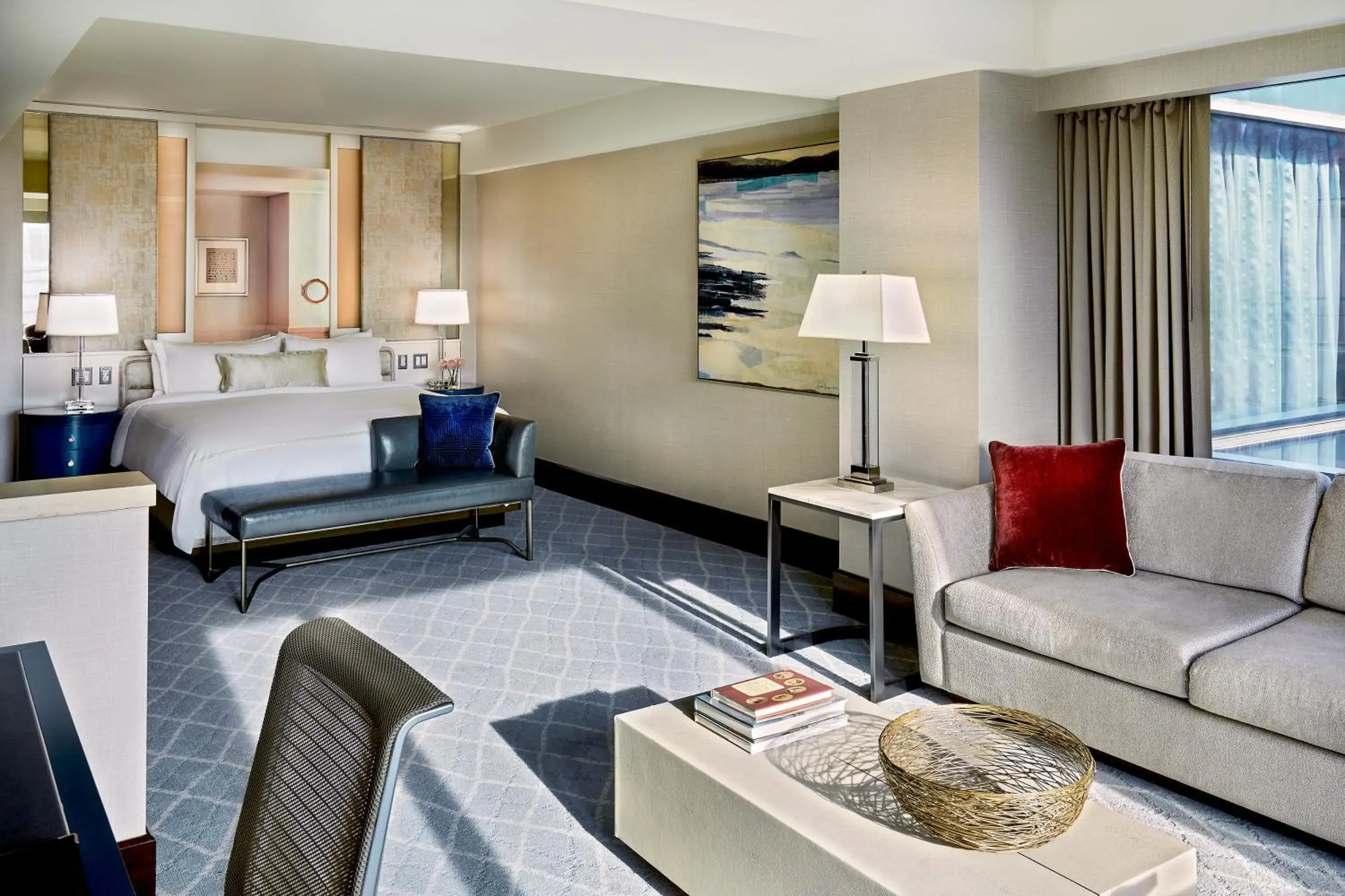 Living room, Bed in InterContinental Boston by IHG Living room, Bed in InterContinental Boston by IHG