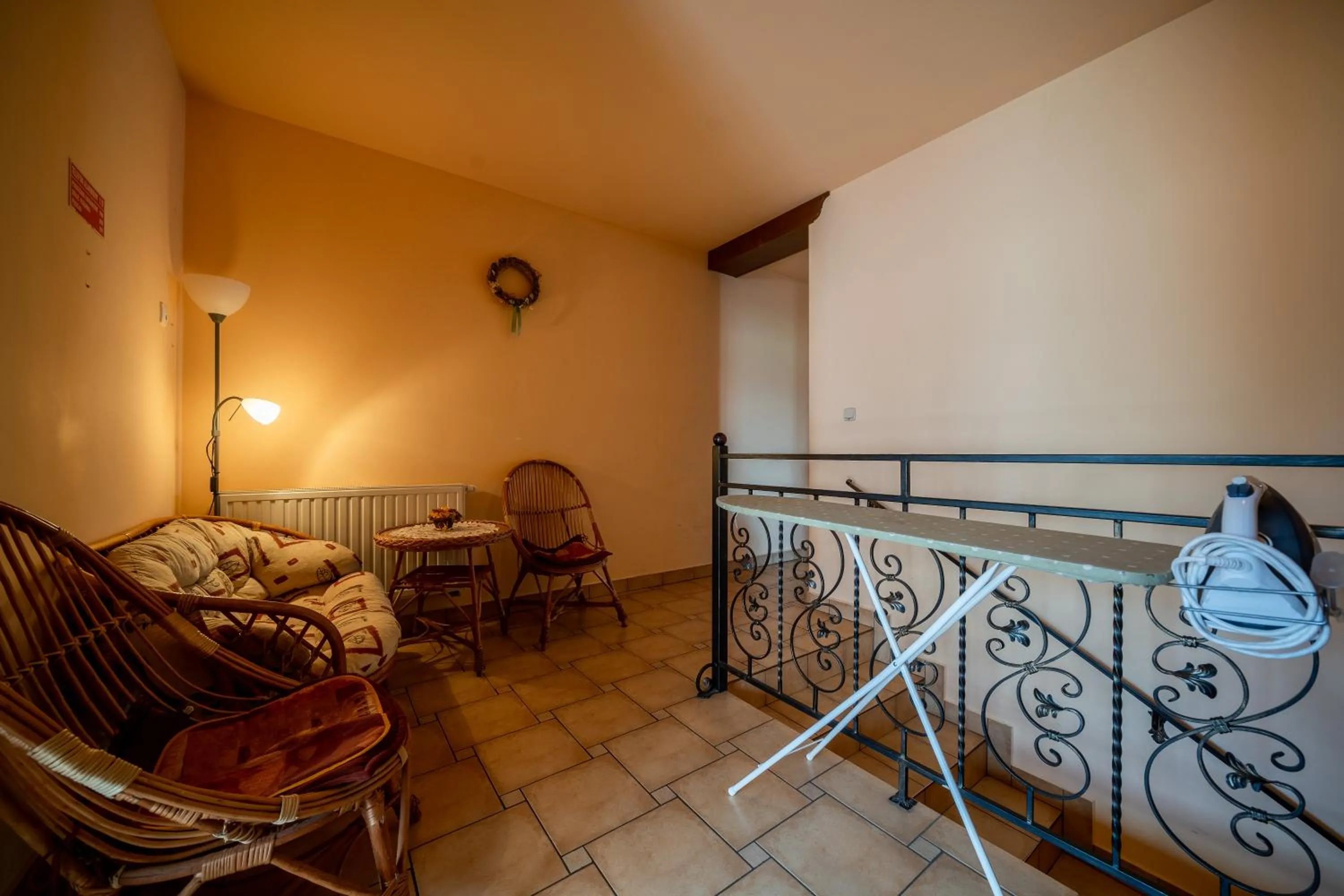 Seating area, Bed in Willa Majerczyk