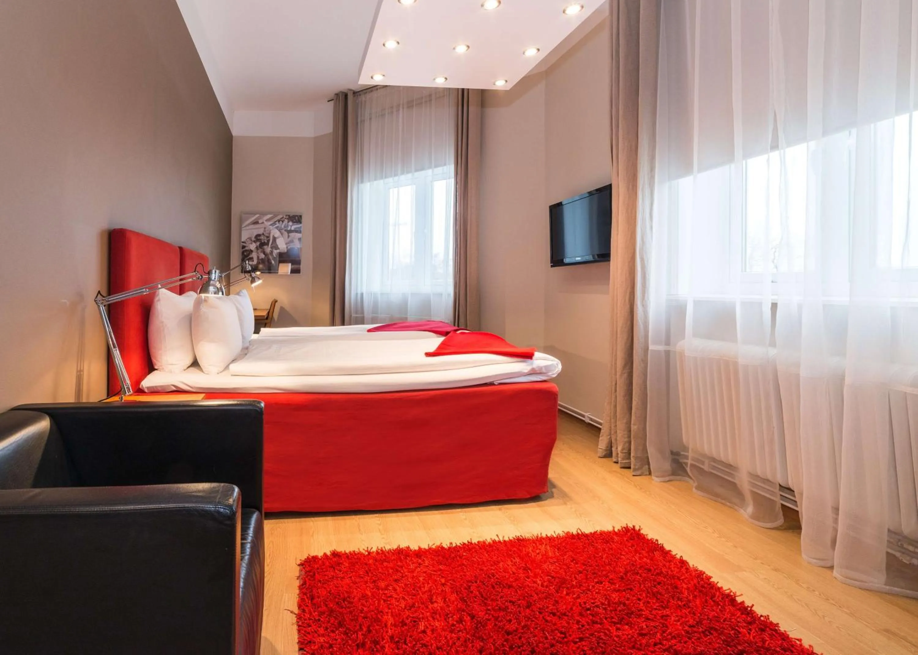Photo of the whole room, Bed in Hotell Stadsparken