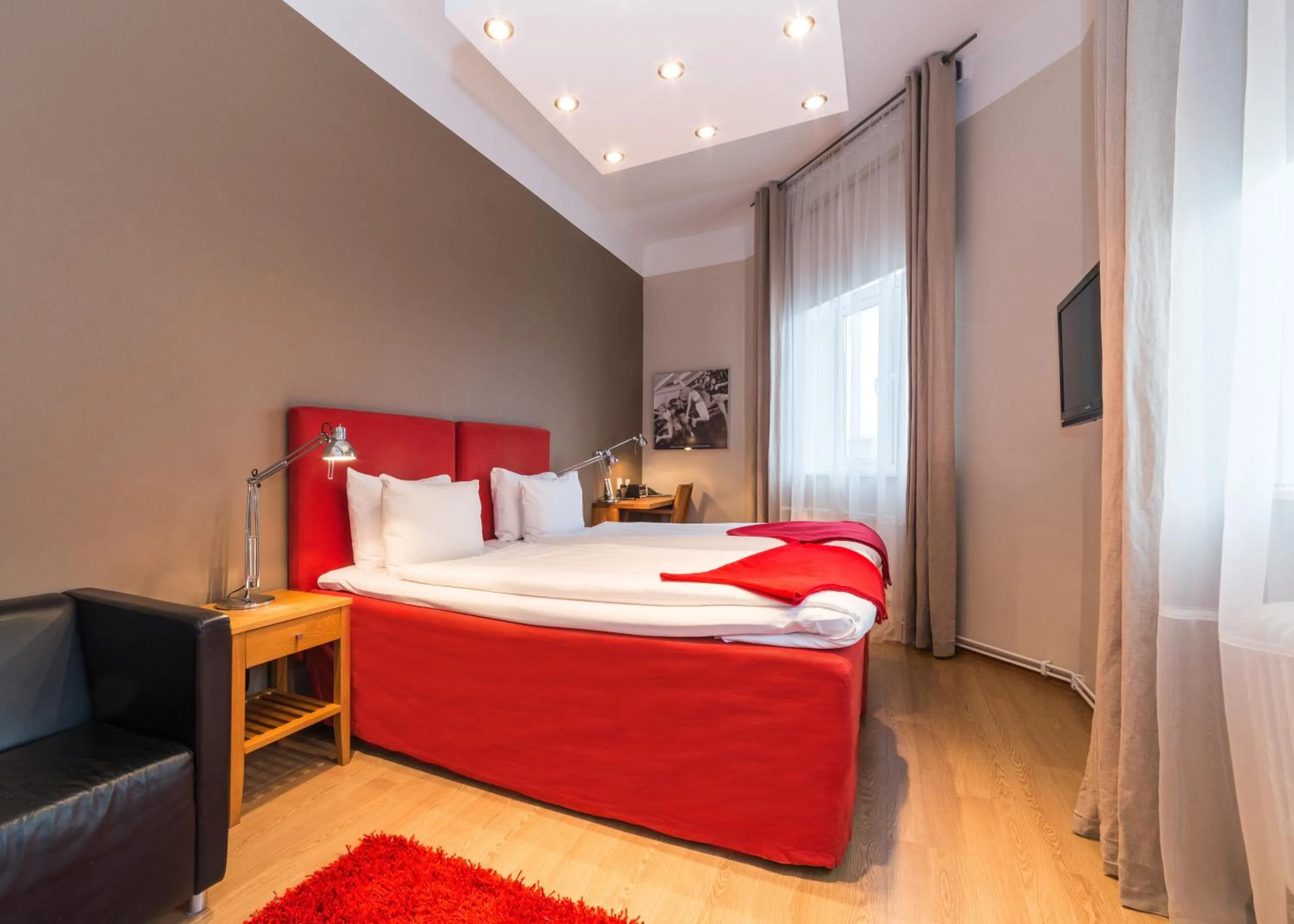 Bedroom, Bed in Hotell Stadsparken