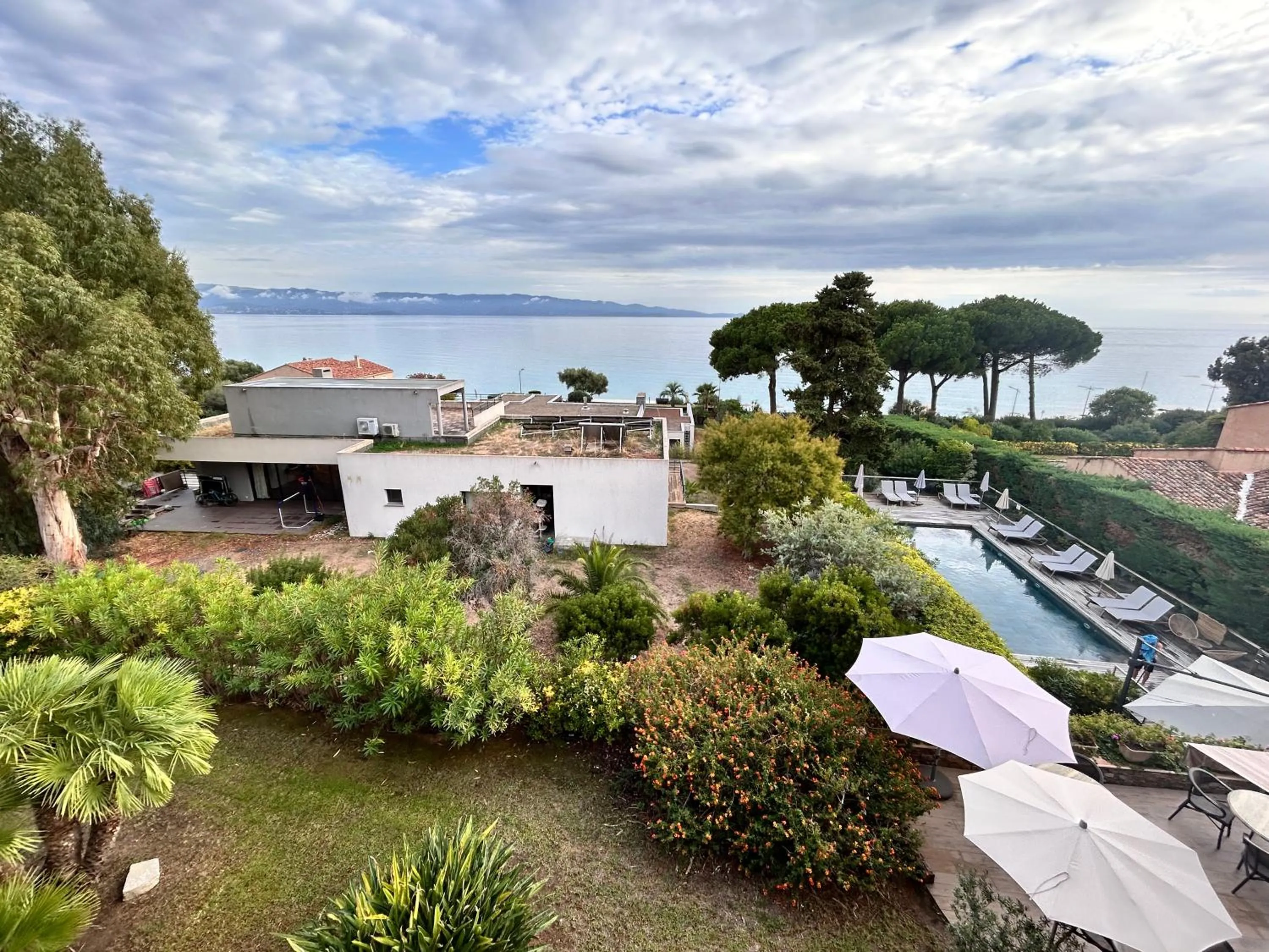 Pool view in Hôtel La Pinède