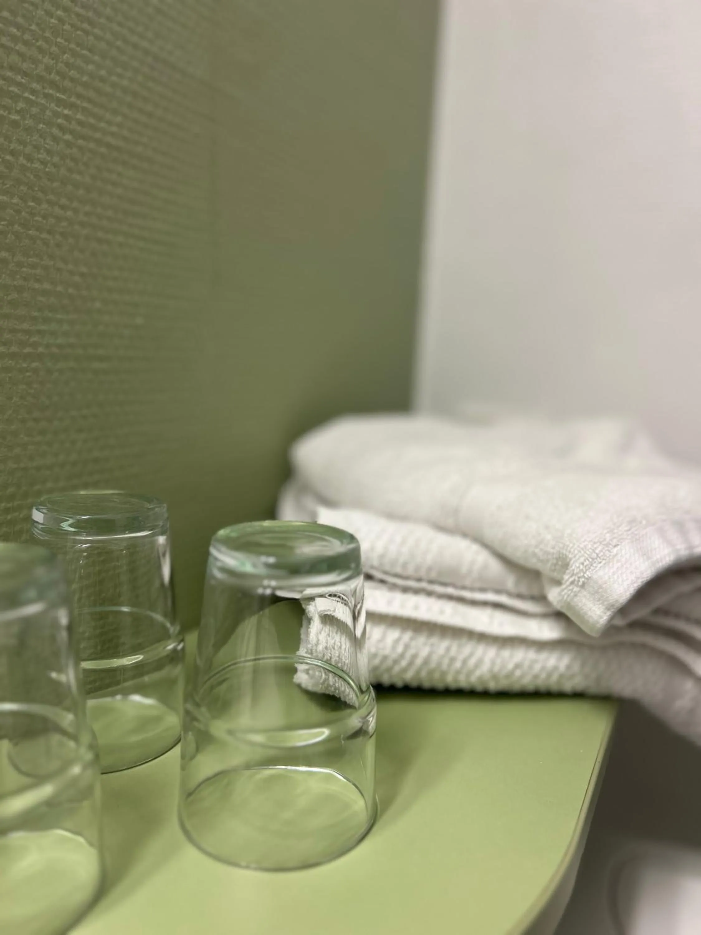 towels, Bed in Ibis Budget Agen