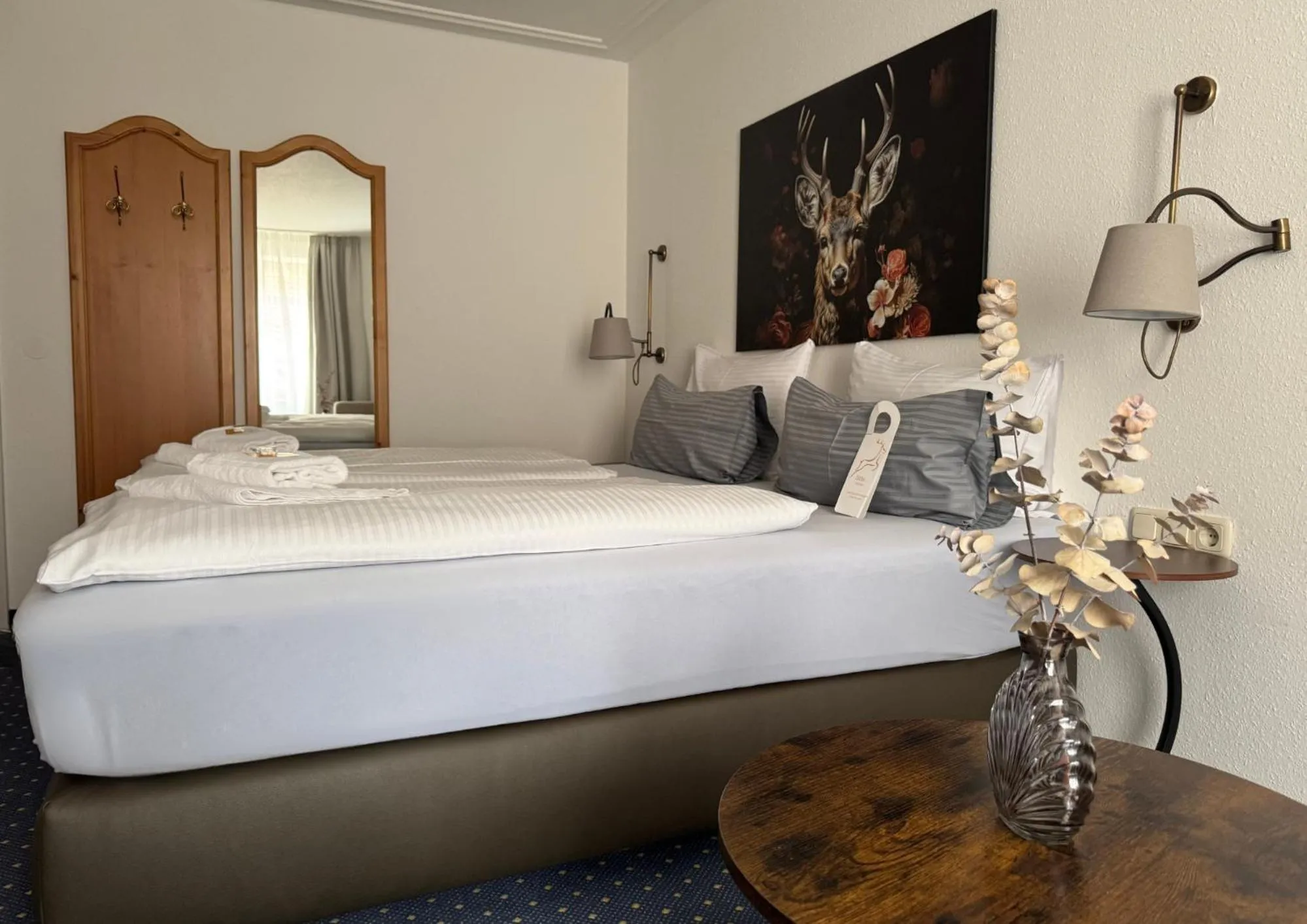 Photo of the whole room, Bed in Hotel Goldener Hirsch