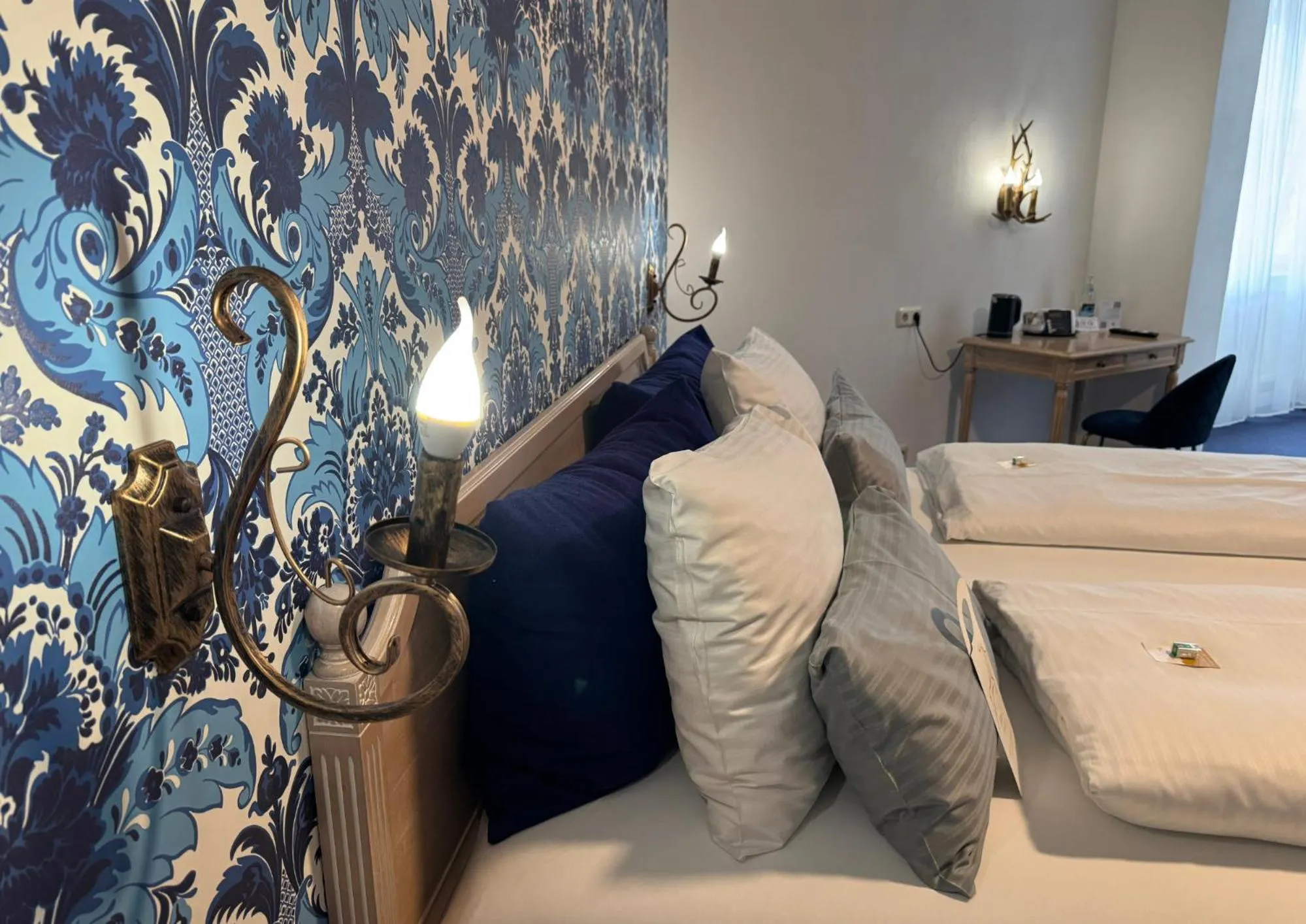 Photo of the whole room, Bed in Hotel Goldener Hirsch