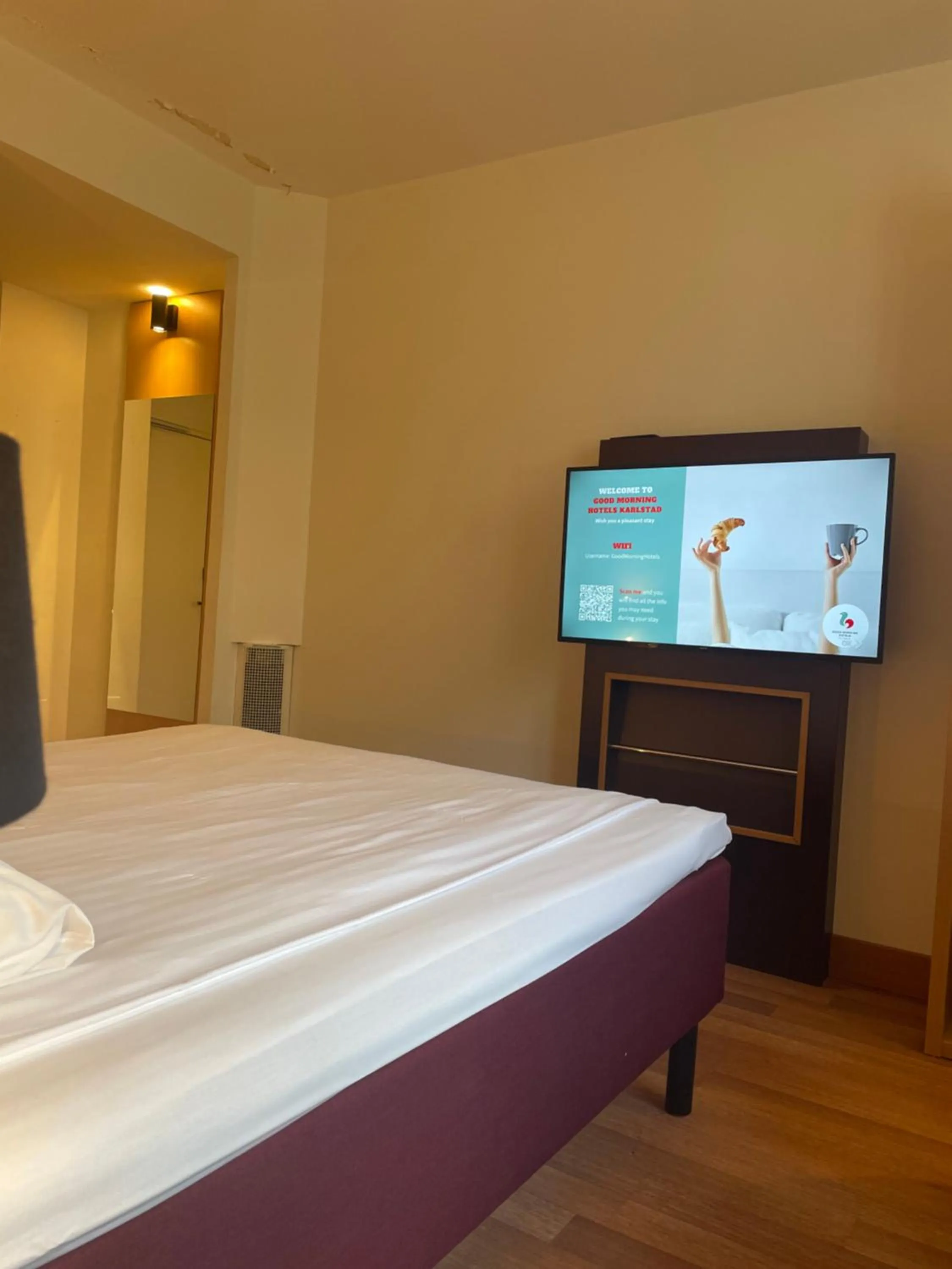 Bed in Good Morning Karlstad City