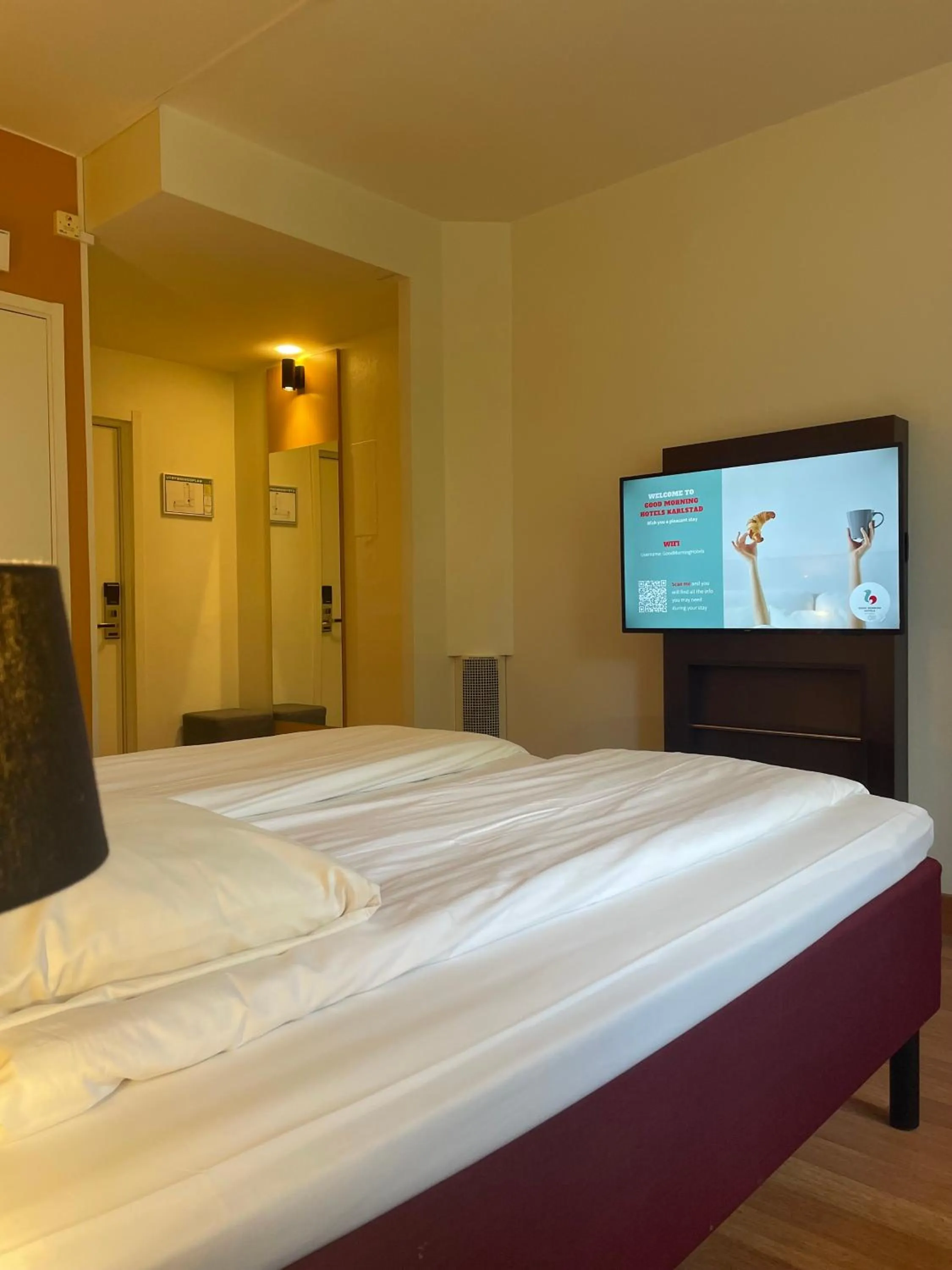Bed in Good Morning Karlstad City