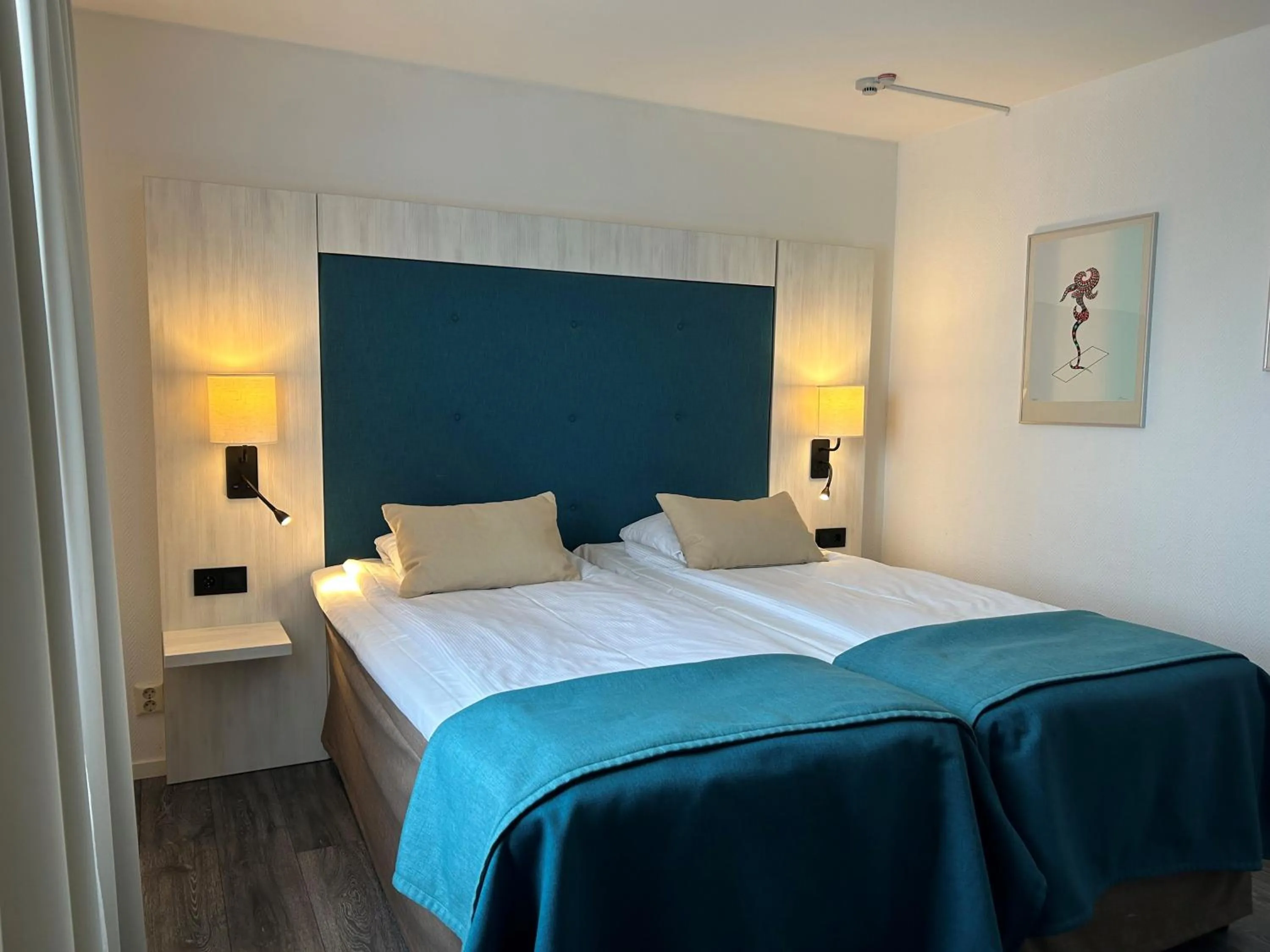 Bed in Sturup Airport Hotel