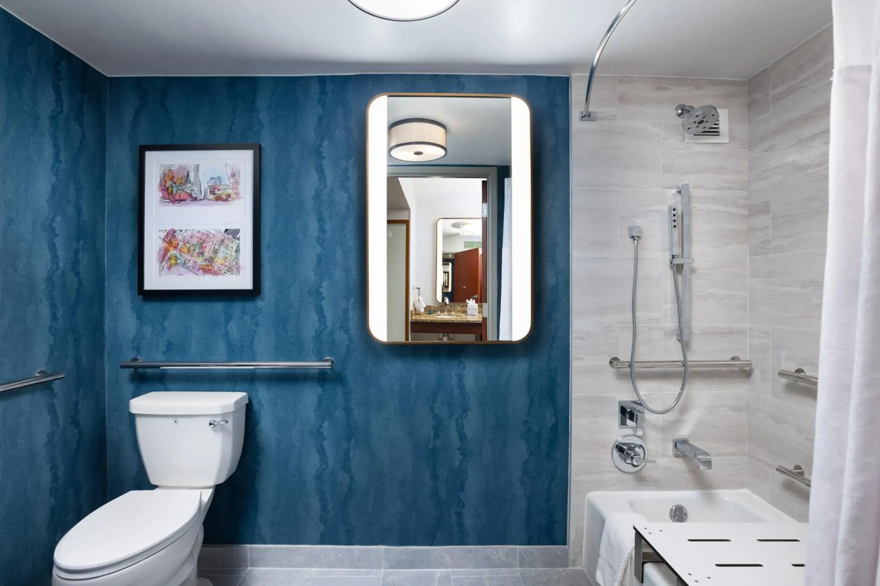 King Room with Bath Tub and Kitchen - Mobility Accessible in DoubleTree by Hilton Houston Medical Center Hotel & Suites King Room with Bath Tub and Kitchen - Mobility Accessible in DoubleTree by Hilton Houston Medical Center Hotel & Suites