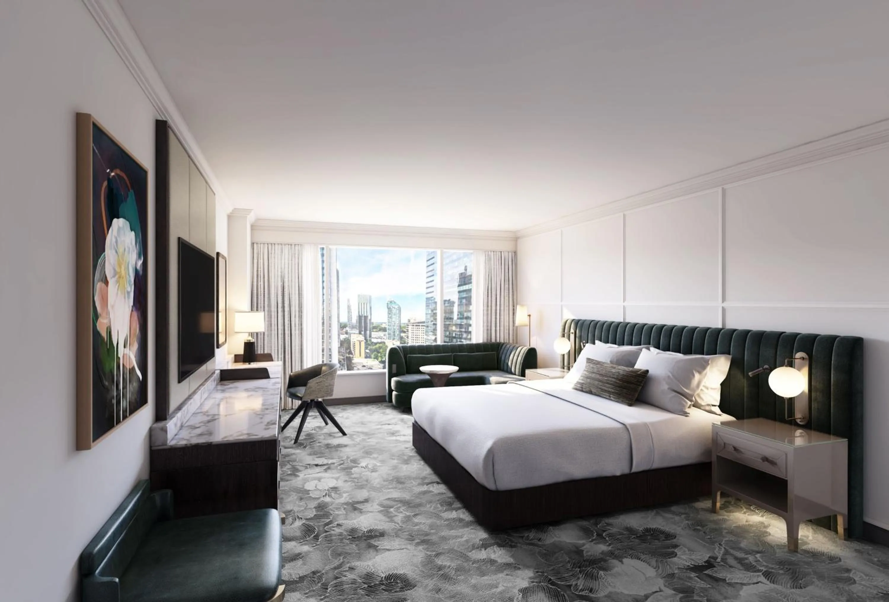 Photo of the whole room, Bed in InterContinental Buckhead Atlanta by IHG