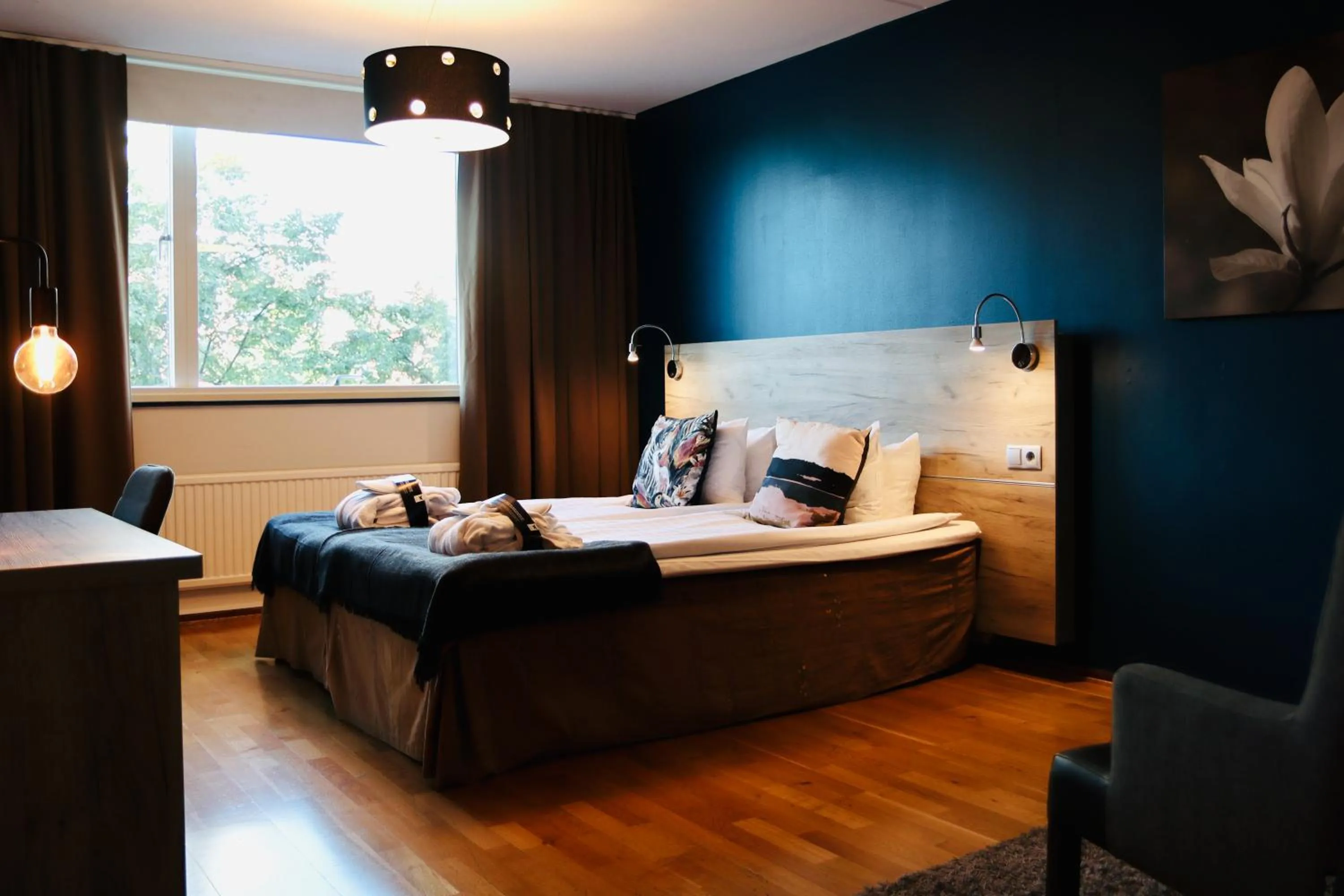 Bed in First Hotel Jörgen Kock