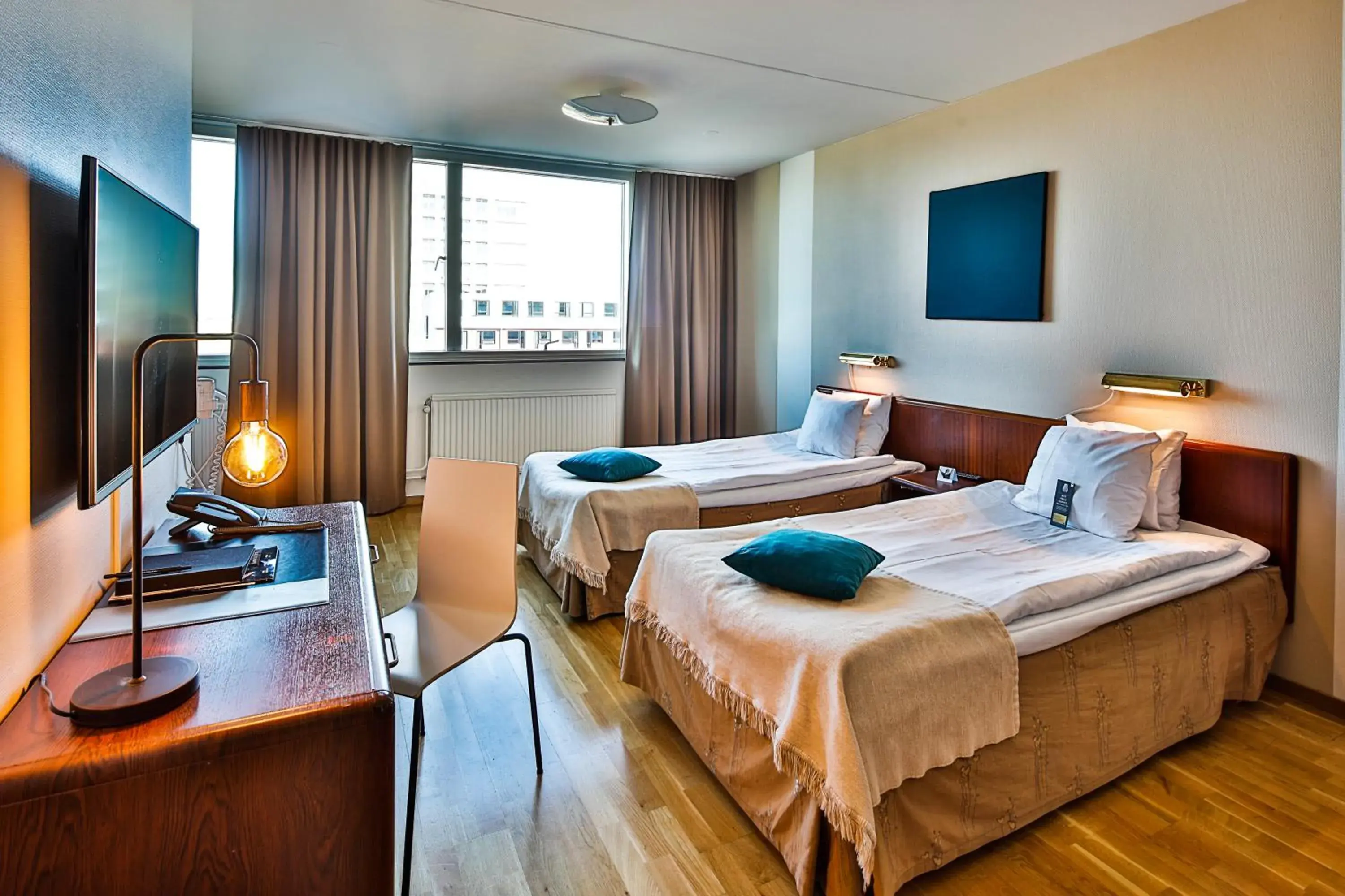 Standard Twin Room in First Hotel Jörgen Kock Standard Twin Room in First Hotel Jörgen Kock