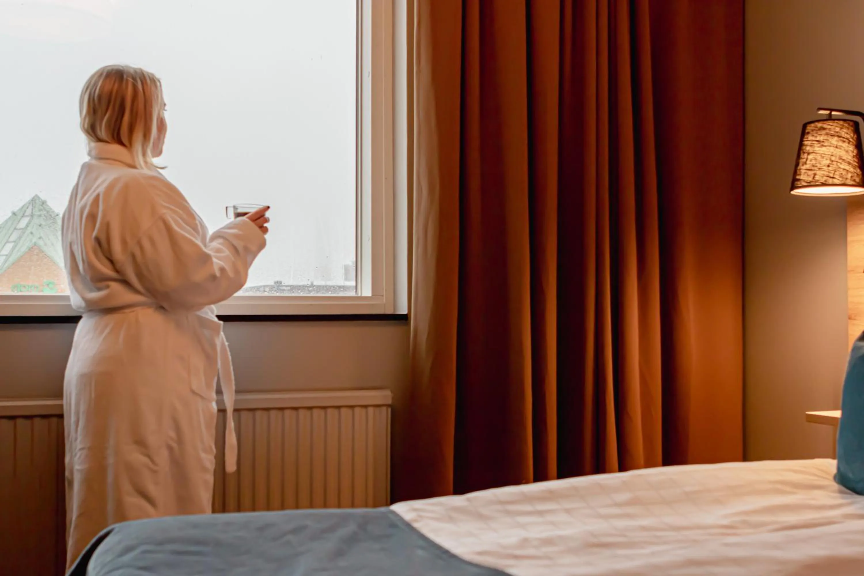 People, Bed in First Hotel Jörgen Kock