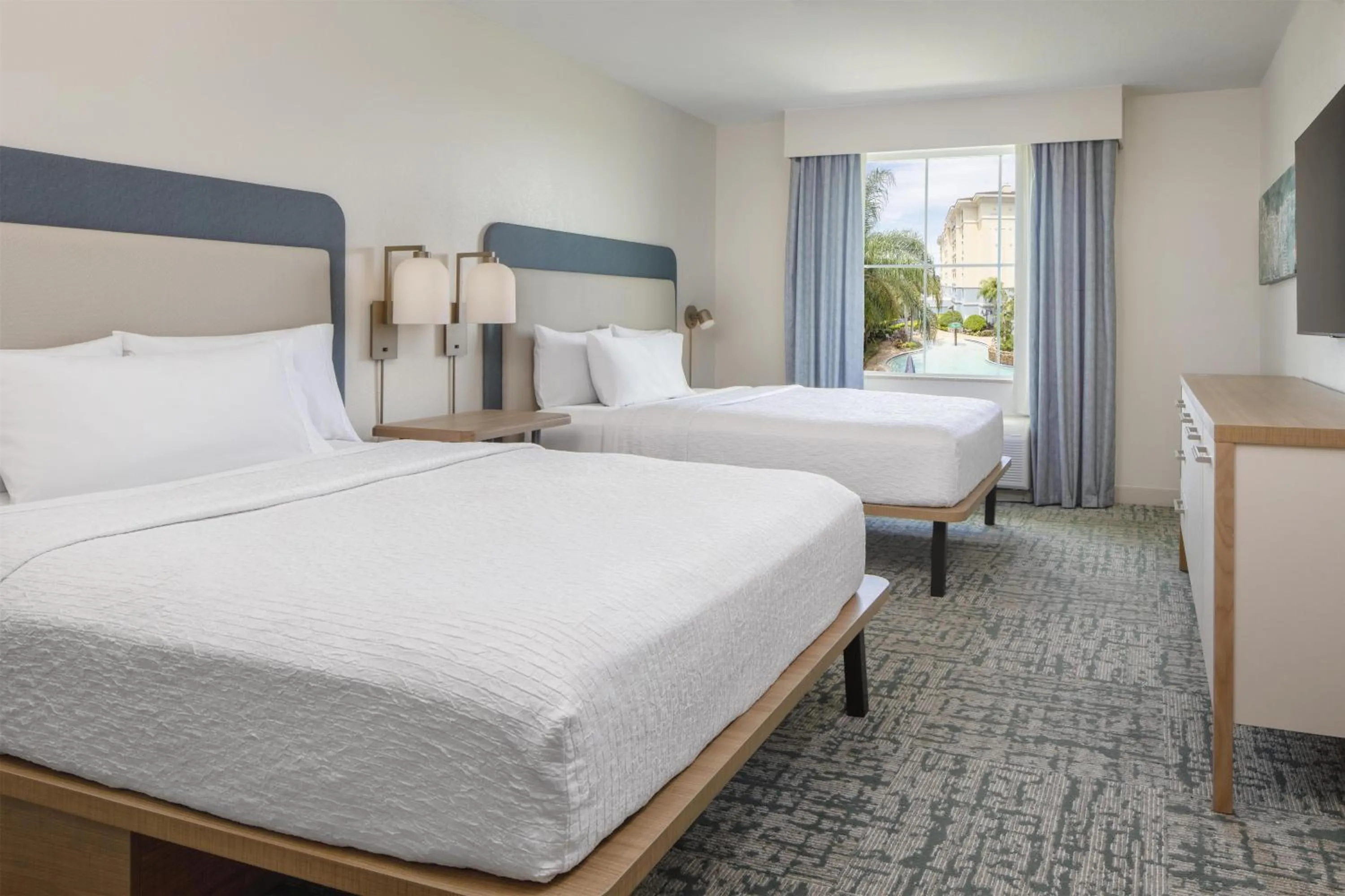 Bed in Homewood Suites by Hilton Lake Buena Vista Orlando - Newly Renovated!
